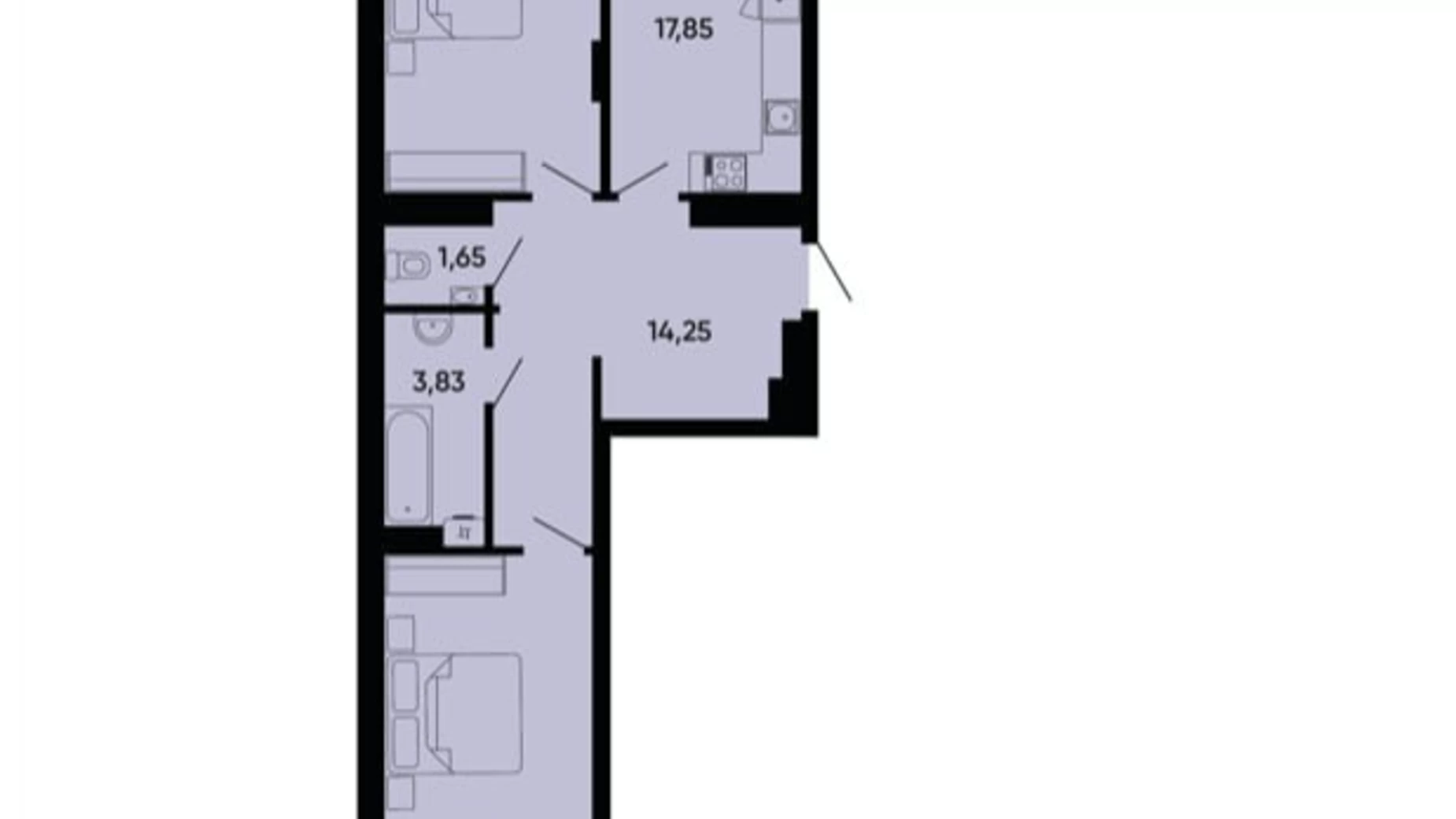 Продается 2-комнатная квартира 79.5 кв. м в Львове, ул. Раковского, 24А - фото 2