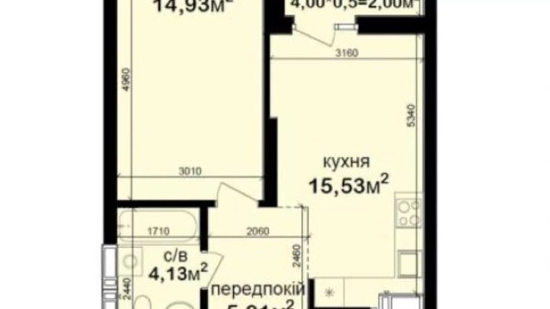 Продается 1-комнатная квартира 41.6 кв. м в Киеве, ул. Академика Заболотного, 148Б - фото 5