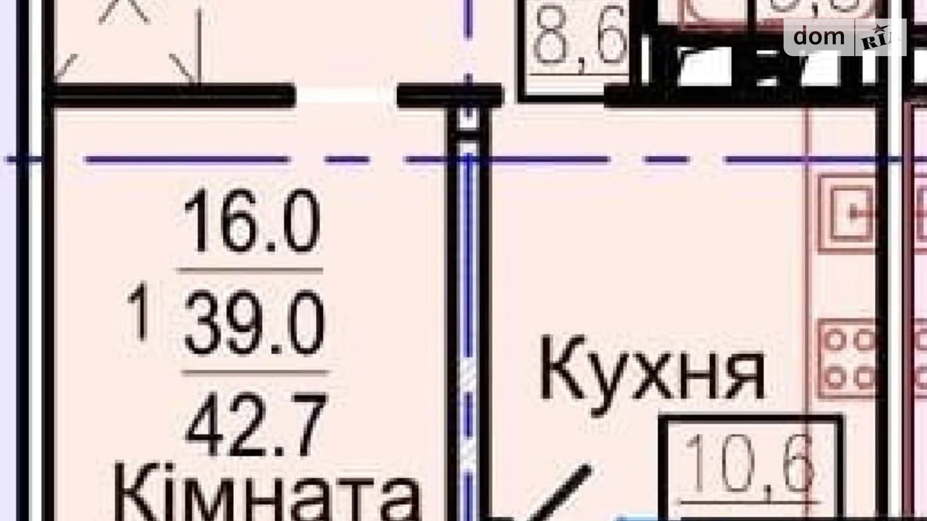 Продается 1-комнатная квартира 42 кв. м в Харькове, ул. Авиационная, 39 - фото 2