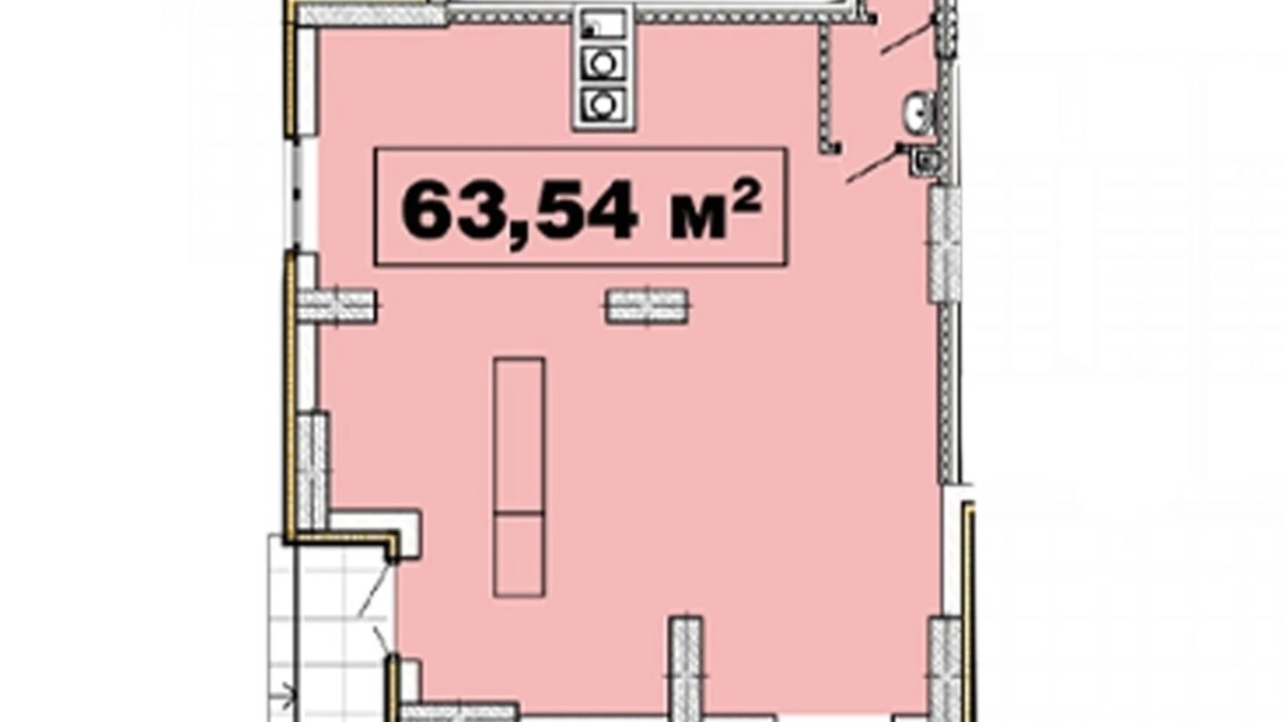 Продається офіс 63.54 кв. м в бізнес-центрі, цена: 108018 $ - фото 2