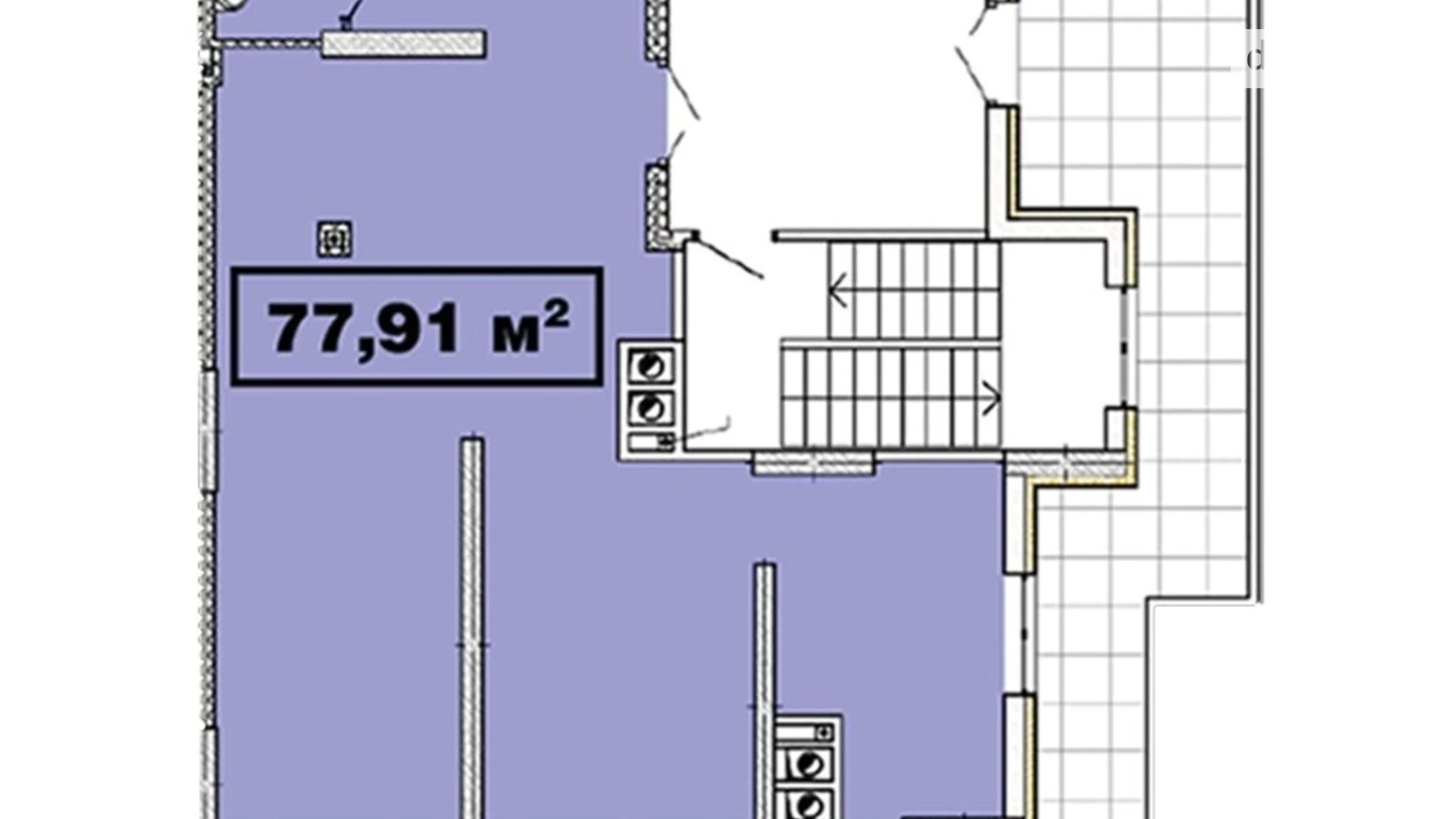 Продається офіс 77.91 кв. м в бізнес-центрі, цена: 124656 $ - фото 2