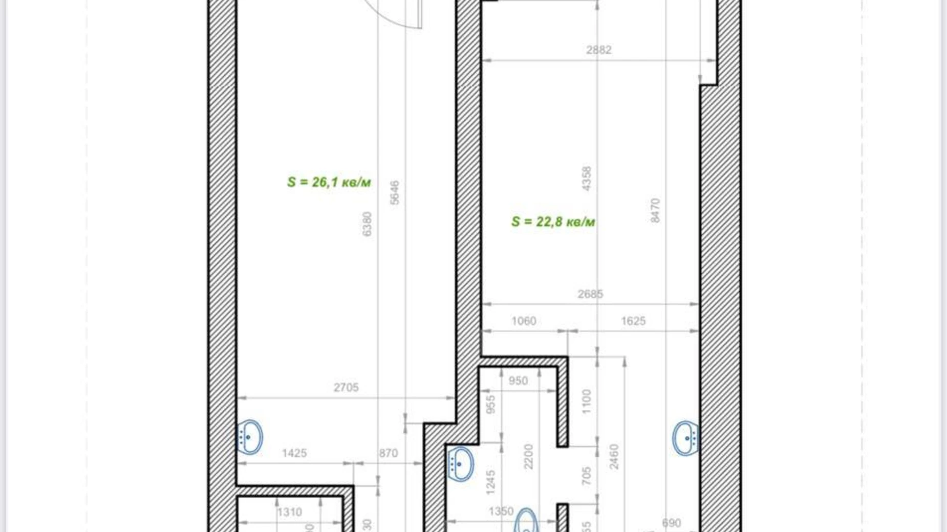 Продается 2-комнатная квартира 53 кв. м в Одессе, Фонтанская дор., 153/17 - фото 2