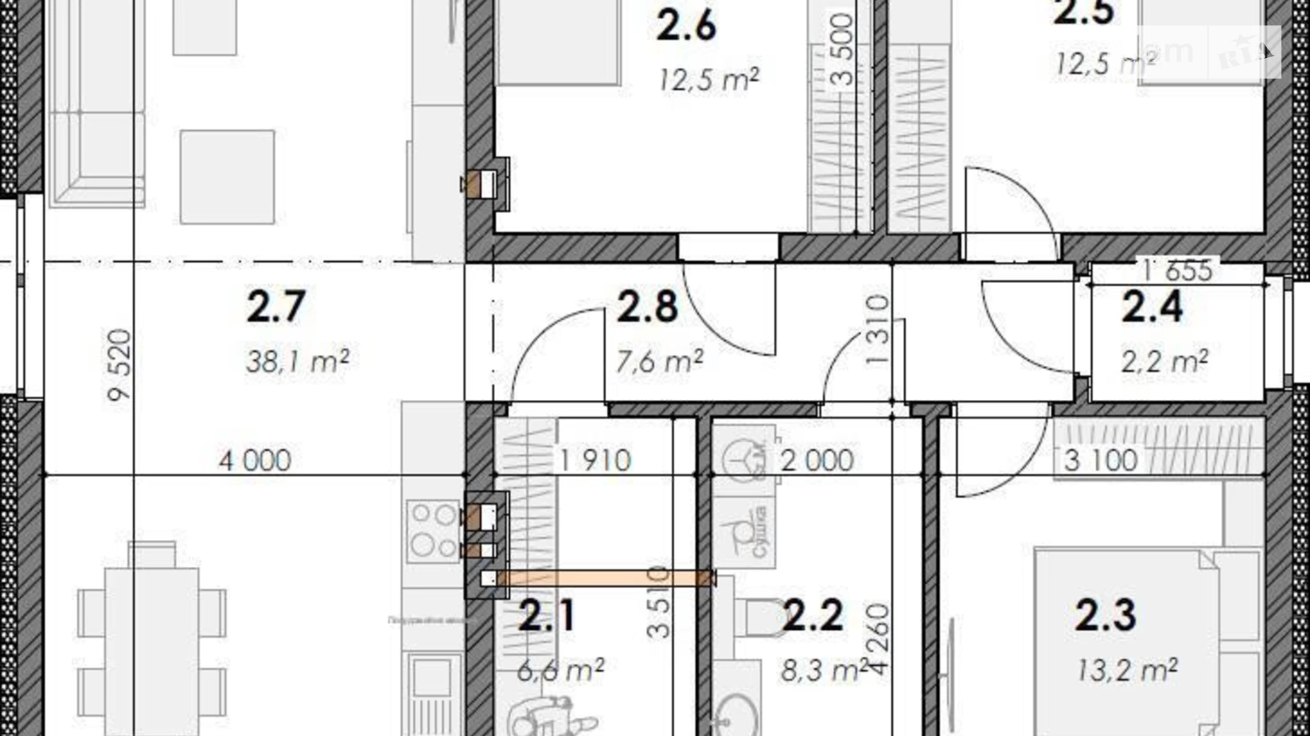 Продається одноповерховий будинок 101 кв. м з балконом, цена: 79000 $ - фото 5