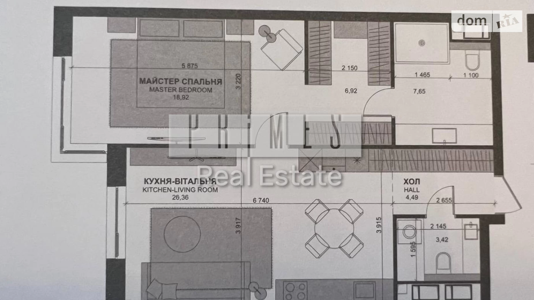 Продається 2-кімнатна квартира 68 кв. м у Києві, вул. Василя Тютюнника, 39 - фото 2