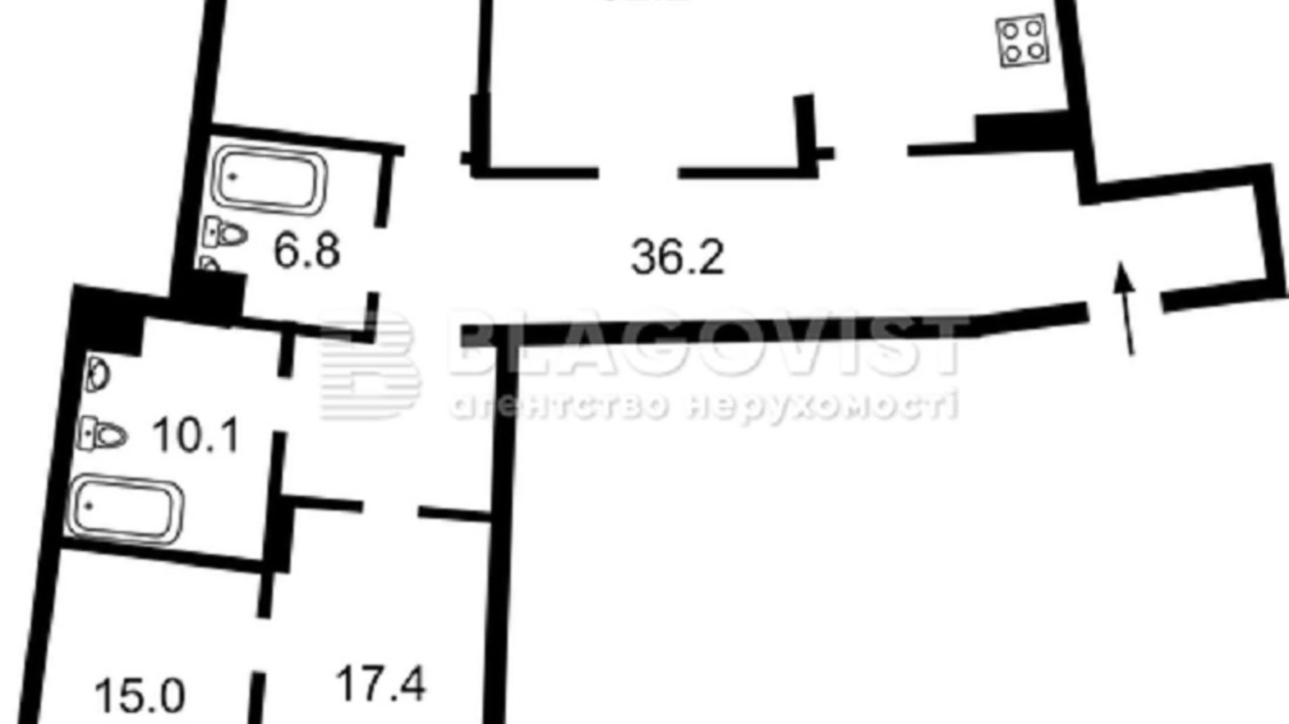 Продается 3-комнатная квартира 167.1 кв. м в Киеве, ул. Юлии Здановской(Ломоносова), 73Д - фото 2