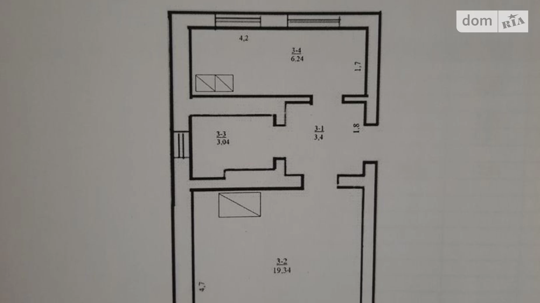Продається 1-кімнатна квартира 32.02 кв. м у Коломиї, вул. Бандери - фото 2