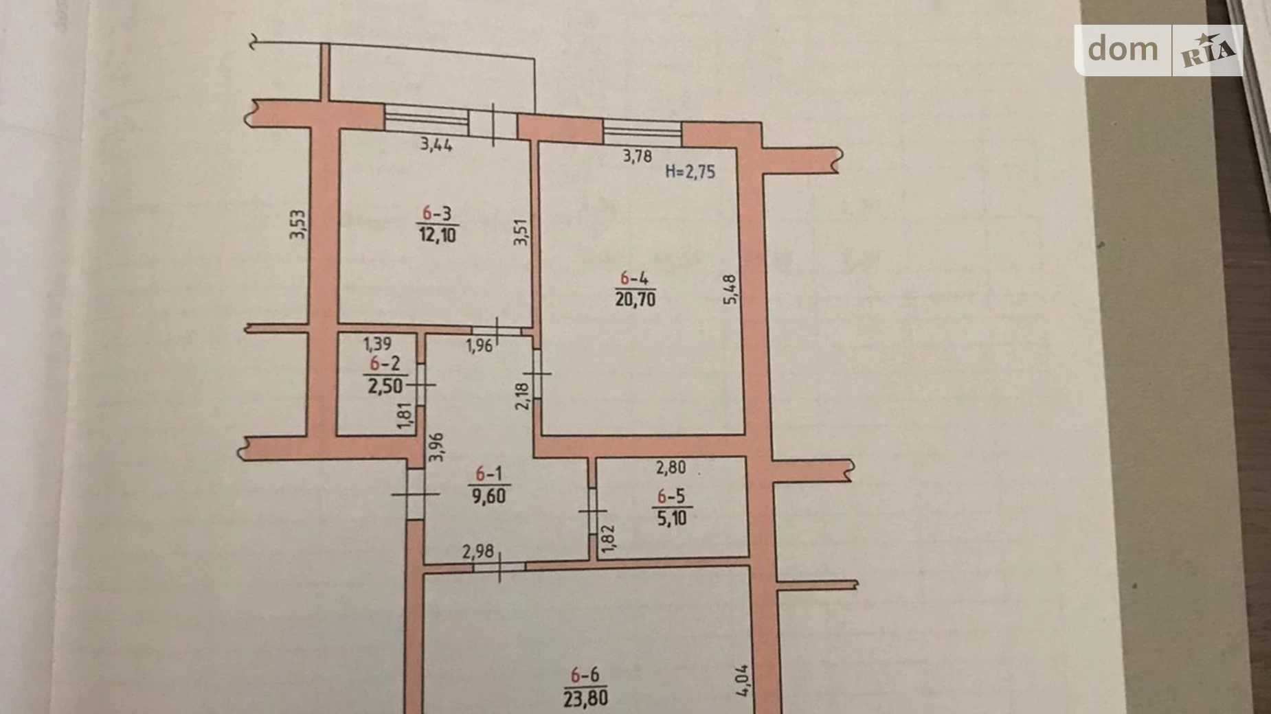 Продается 2-комнатная квартира 75 кв. м в Черновцах, ул. Казацкая, 11А - фото 5