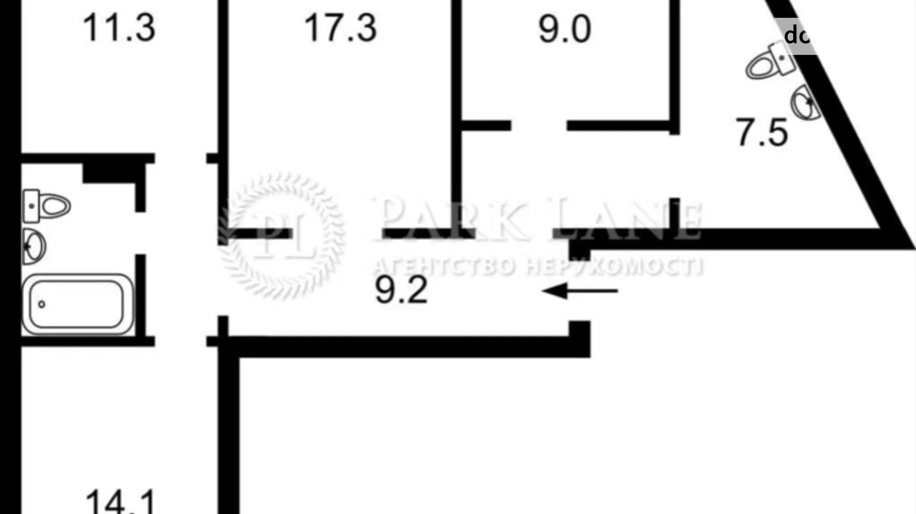 Продается 3-комнатная квартира 81.1 кв. м в Киеве, ул. Чавдар Елизаветы - фото 5