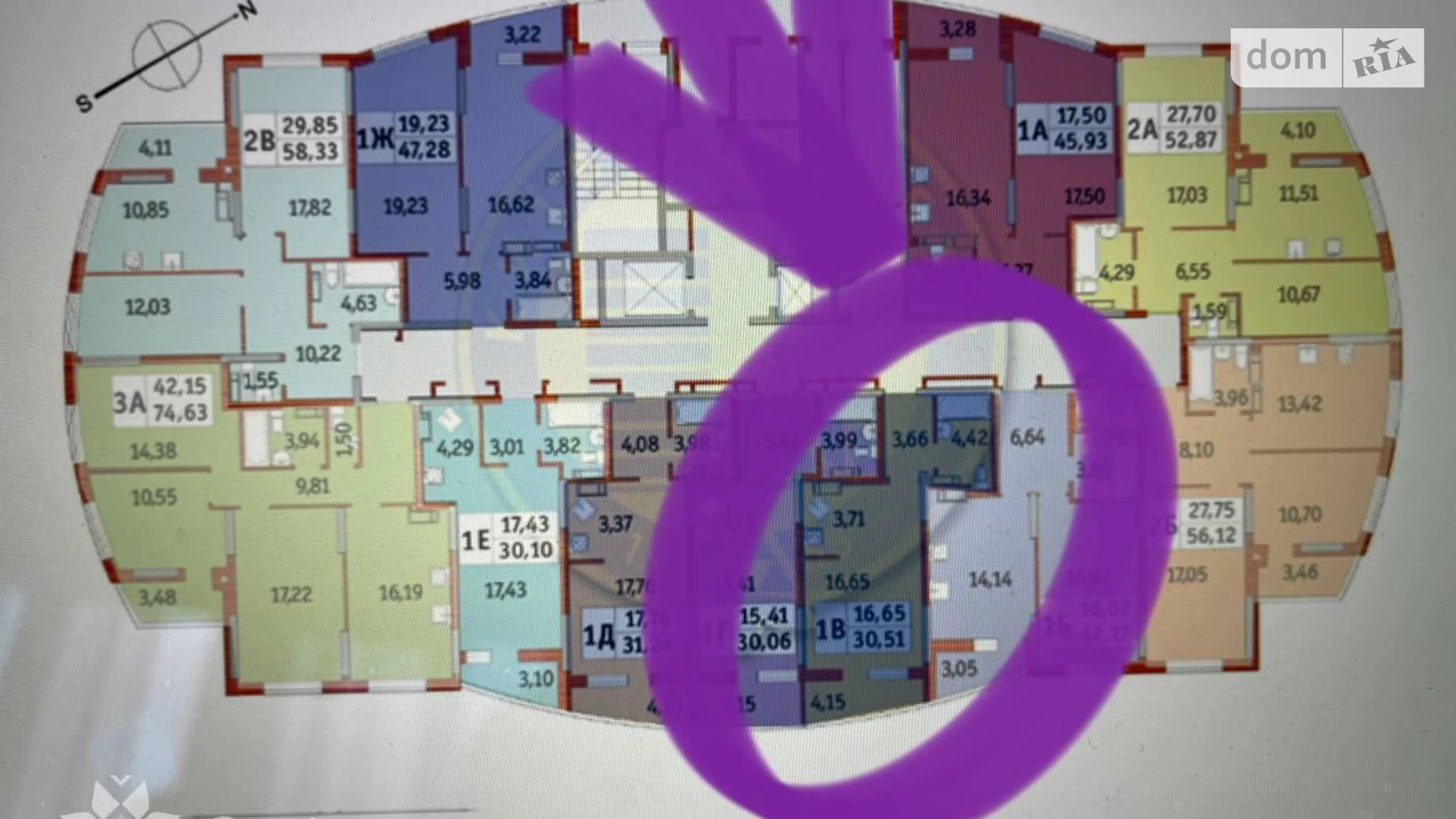 Продается 1-комнатная квартира 30.5 кв. м в Киеве, ул. Николая Кибальчича, 2 - фото 3
