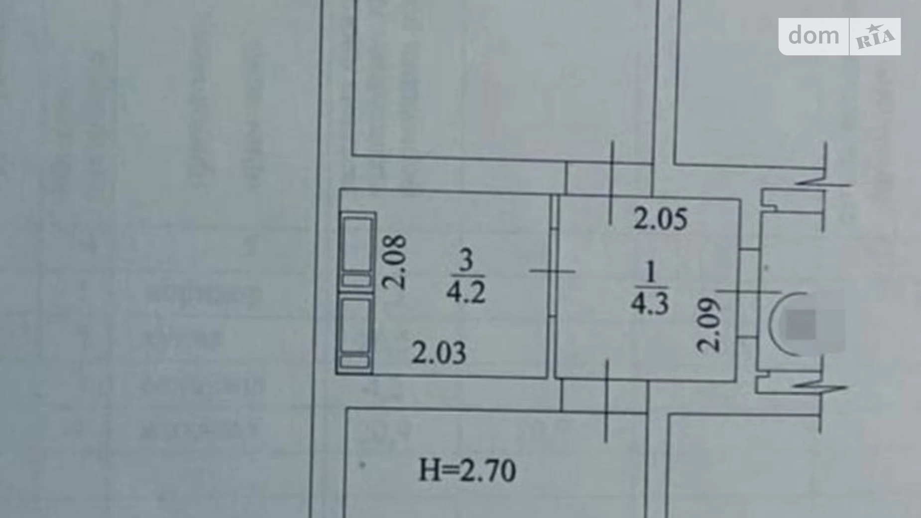 Продається 1-кімнатна квартира 48 кв. м у Харкові, вул. Полтавський Шлях, 184А корпус 18 - фото 2