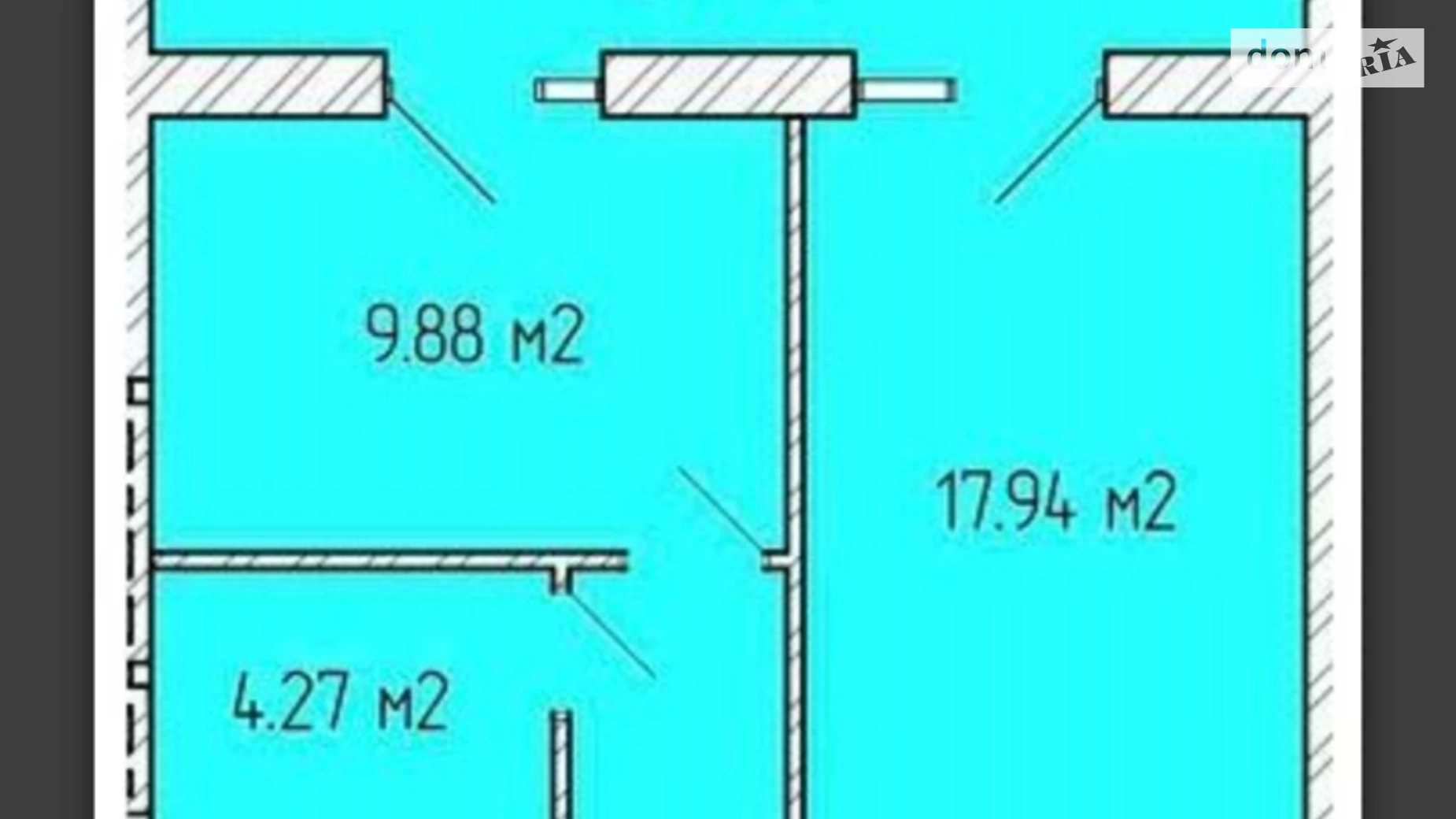 Продається 1-кімнатна квартира 47 кв. м у Агрономічному, вул. Молодіжна, 36 - фото 2