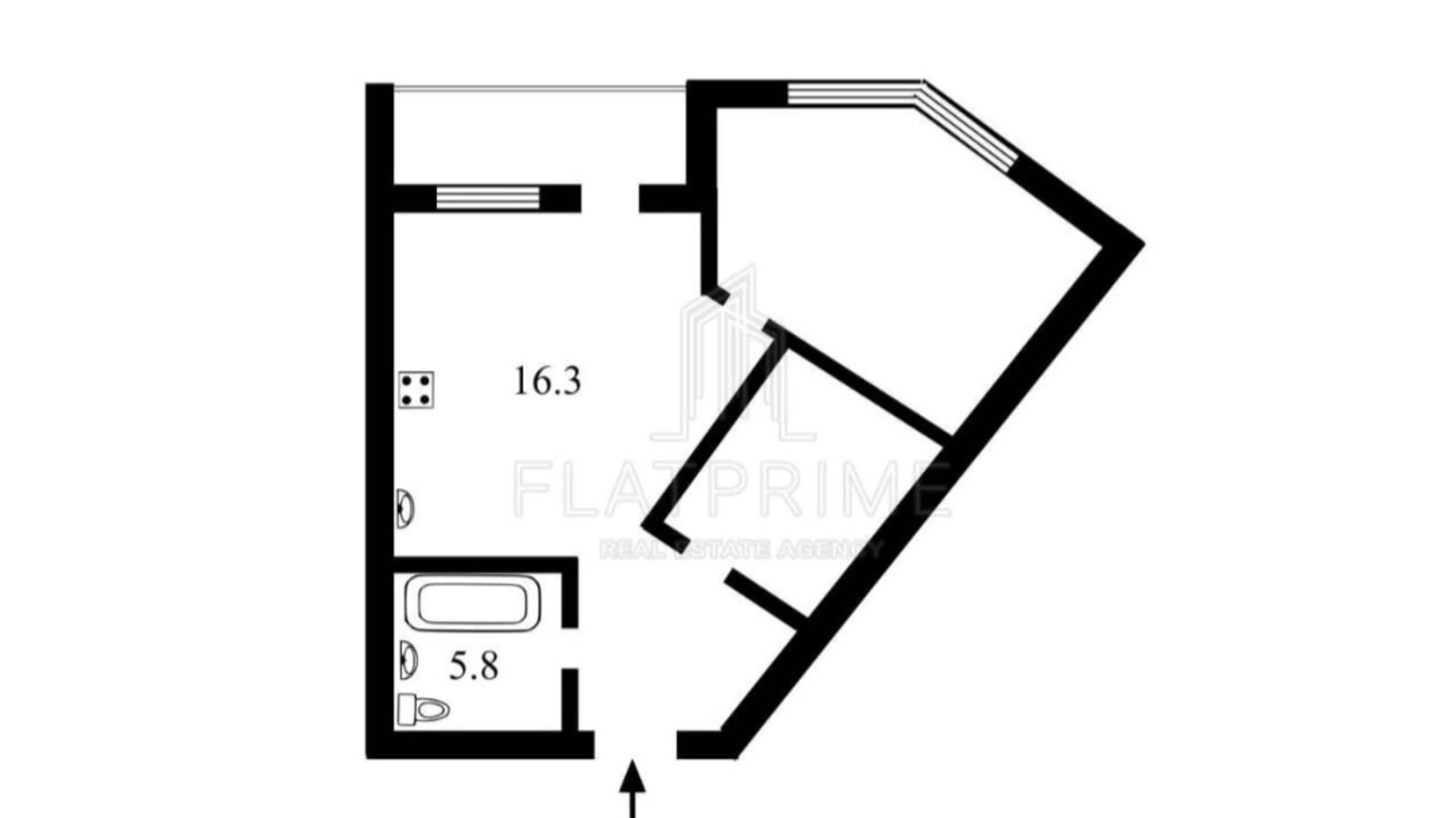 Продается 1-комнатная квартира 52.6 кв. м в Ирпене, ул. Ольги Кобылянской(Достоевского), 1В/2 - фото 5