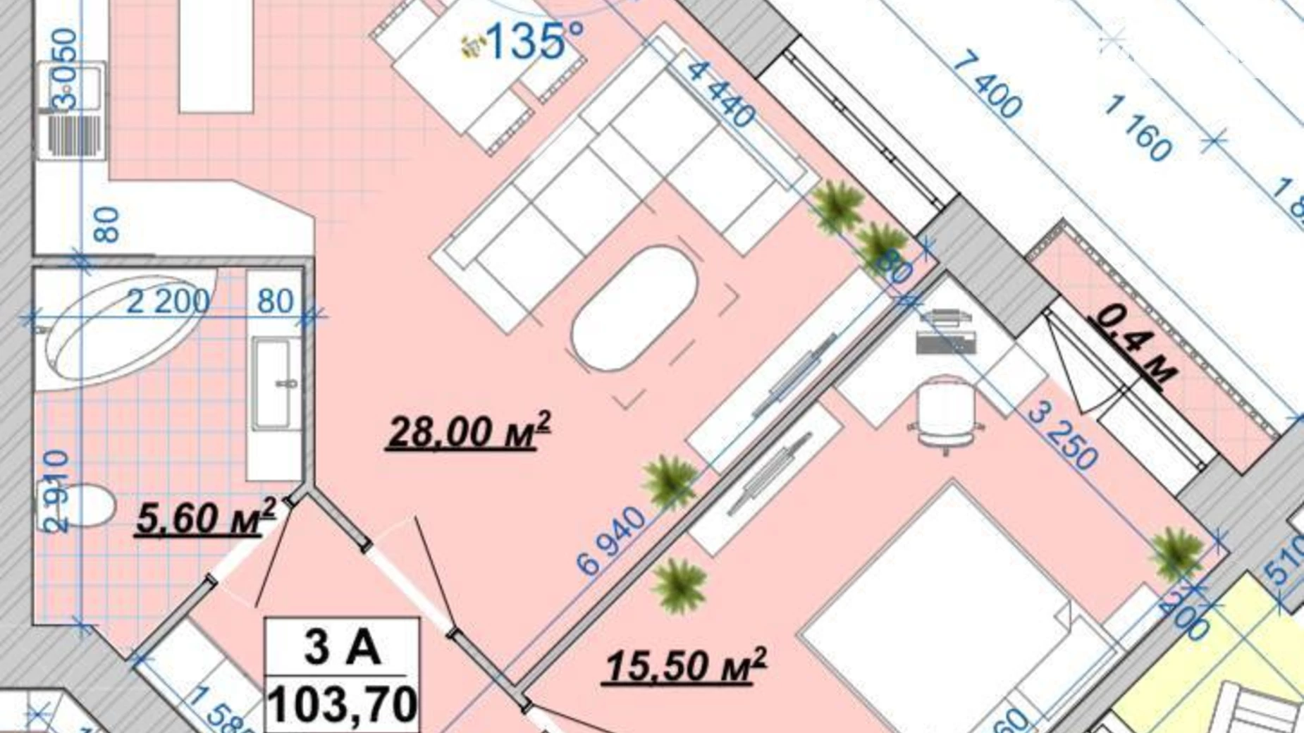 Продається 3-кімнатна квартира 103.7 кв. м у Івано-Франківську, вул. Княгинин - фото 4