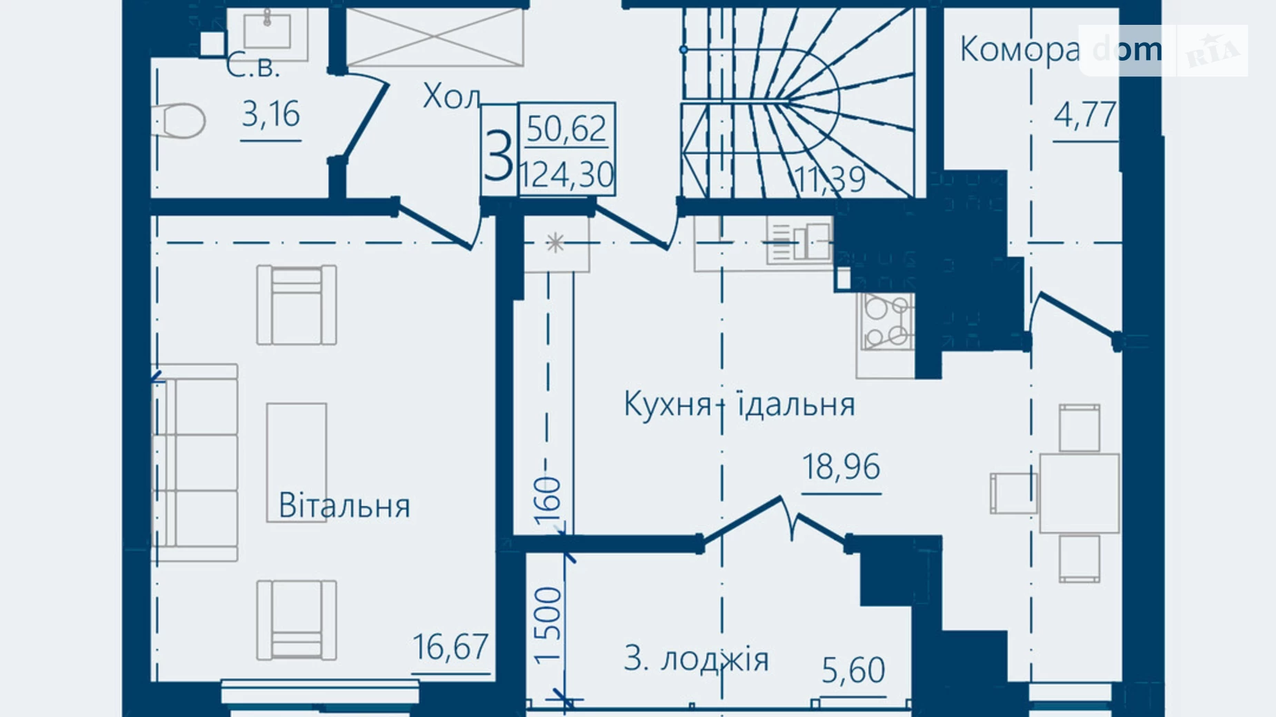 Продається 3-кімнатна квартира 124.3 кв. м у Чернівцях, вул. Героїв Майдану, 194А - фото 2