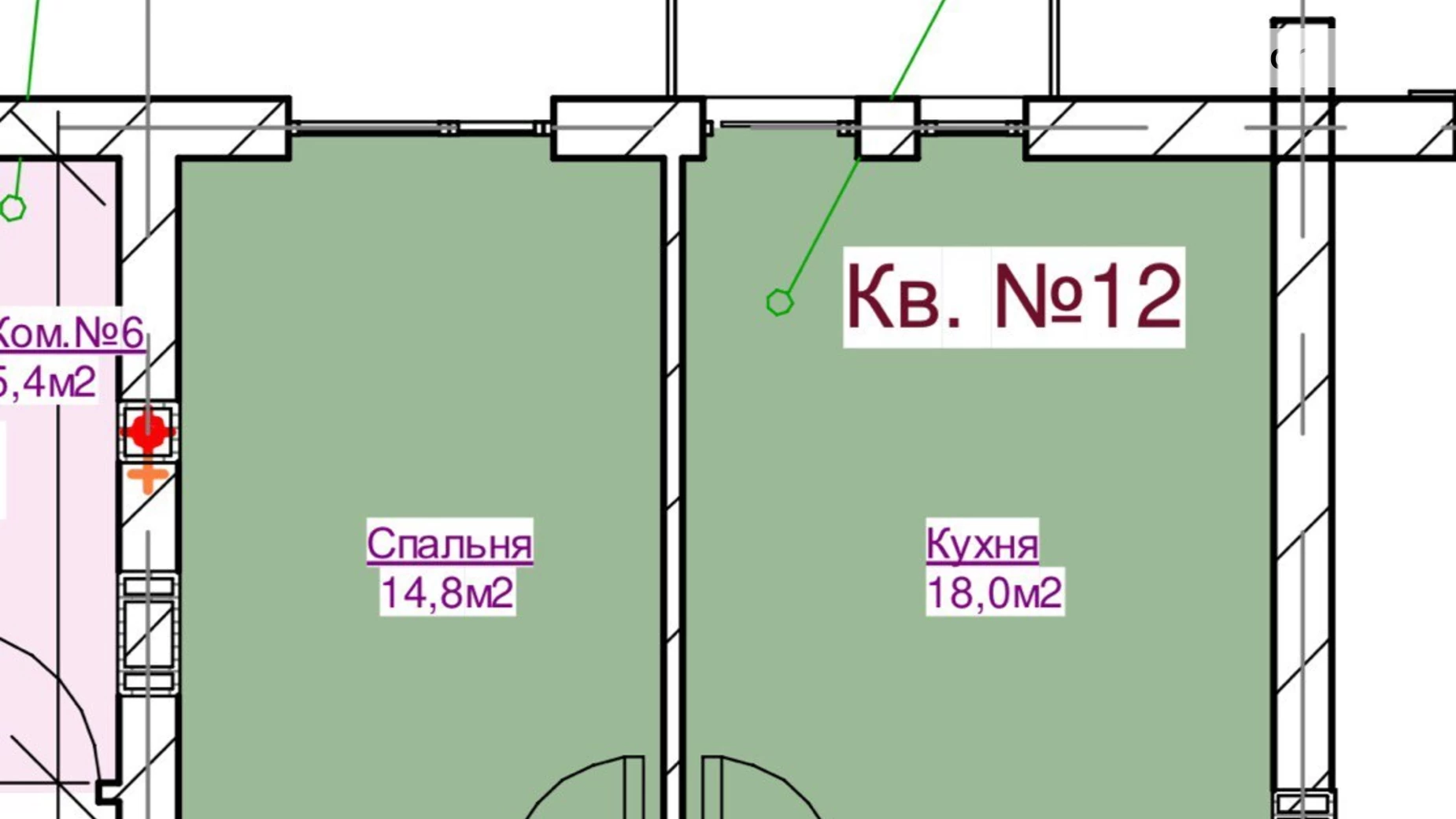 Продается 1-комнатная квартира 45 кв. м в Буче, ул. Киево-Мироцкая, 99А - фото 4