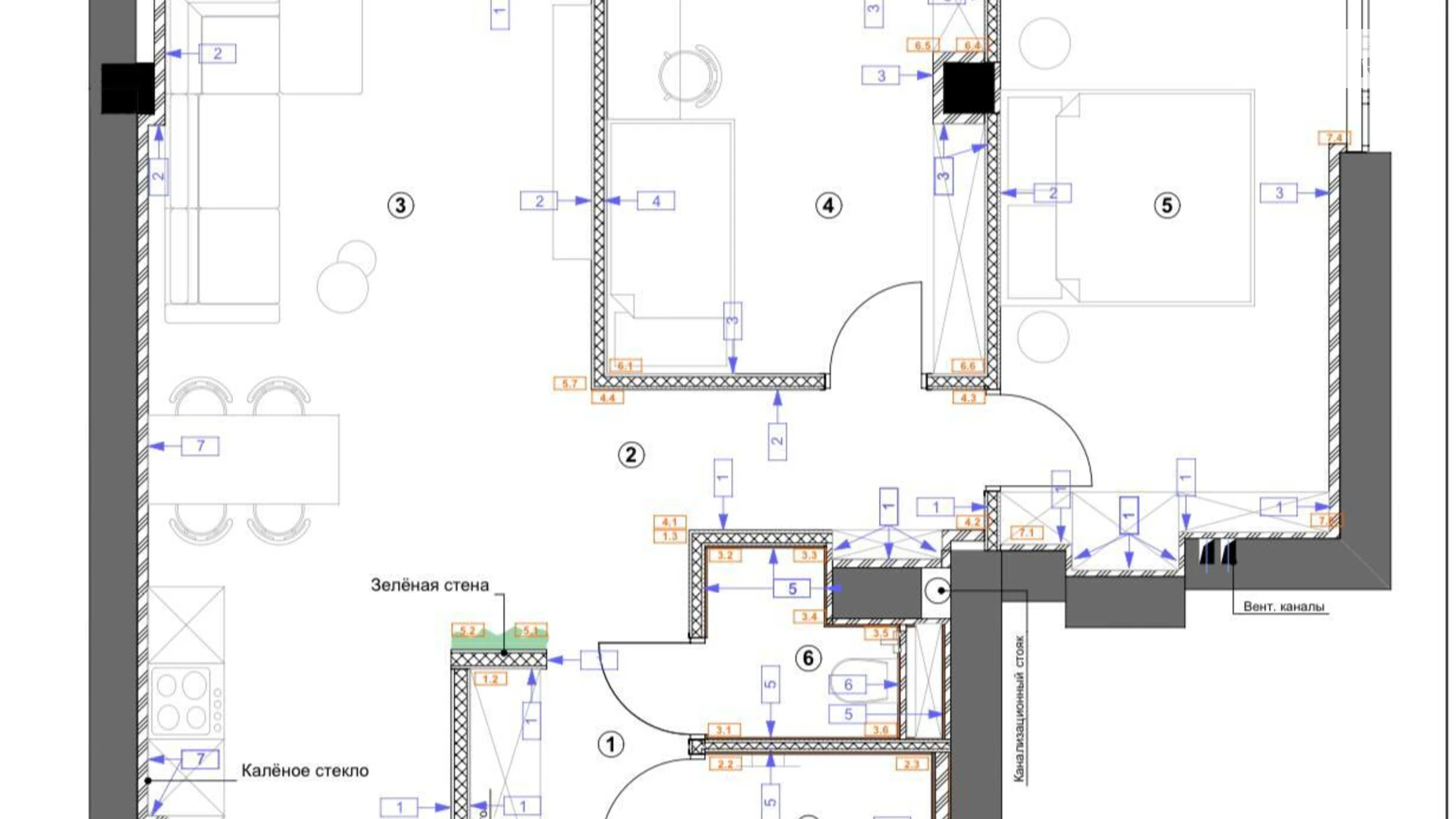 Продается 3-комнатная квартира 59.4 кв. м в Днепре, ул. Кулишивська, 18 - фото 2