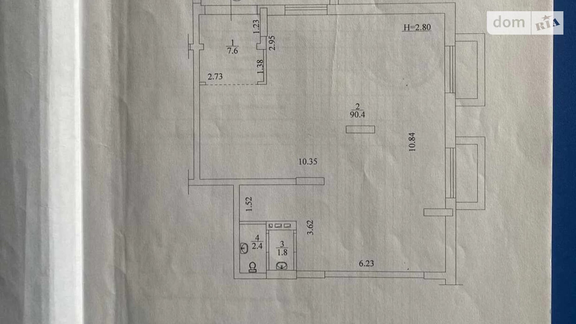 Продається приміщення вільного призначення 102.2 кв. м в 16-поверховій будівлі, цена: 80000 $ - фото 4