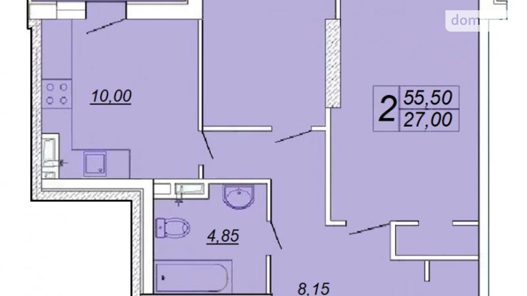 Продається 1-кімнатна квартира 54.9 кв. м у Одесі, цена: 57700 $ - фото 4