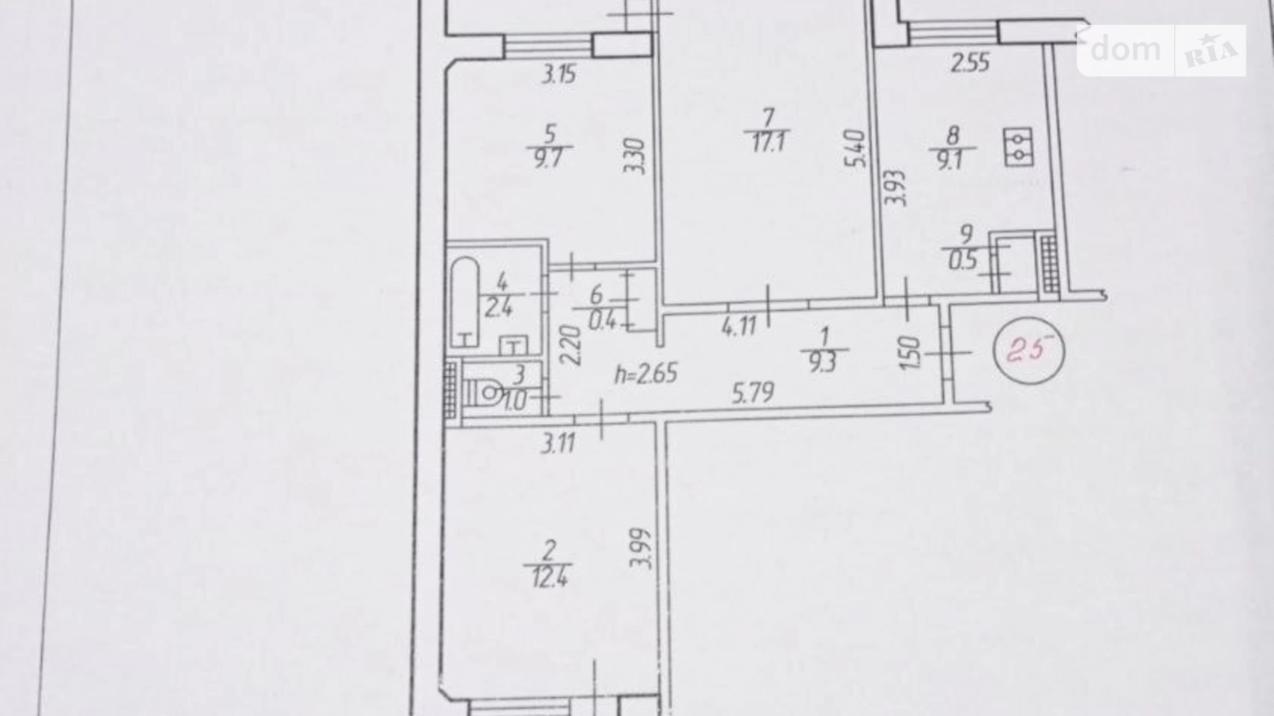Продается 3-комнатная квартира 66.3 кв. м в Квасилове, ул. Молодёжная - фото 5