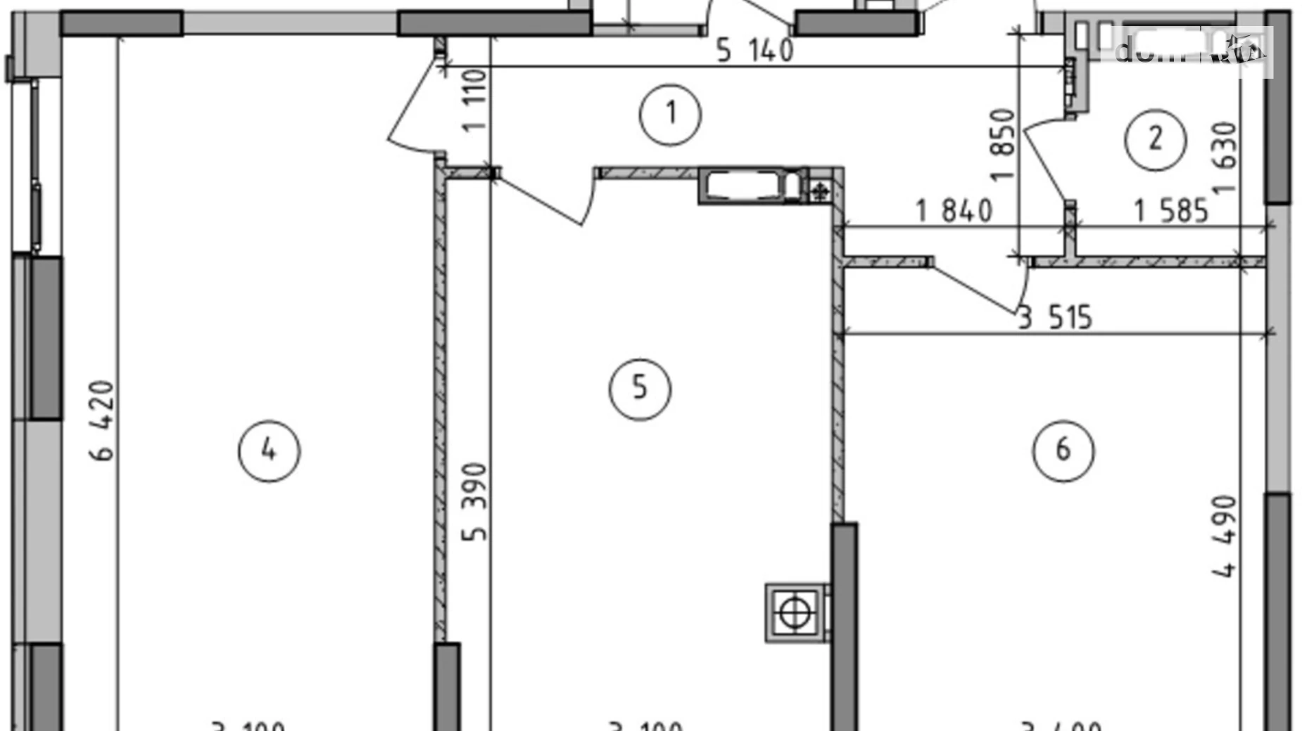 Продається 2-кімнатна квартира 65.5 кв. м у Гатне, вул. Київська(Карпа Валовня), 1 - фото 2