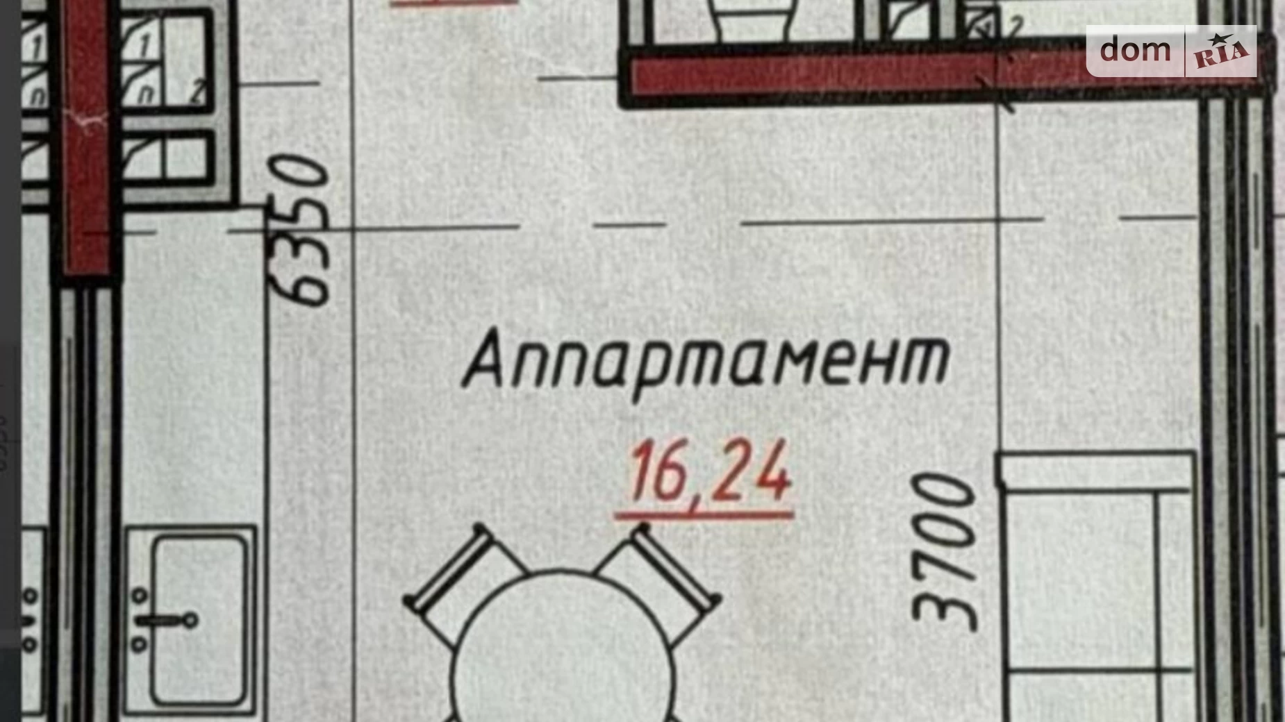 Продается 1-комнатная квартира 27.5 кв. м в Одессе, ул. Дачная, 28 - фото 2