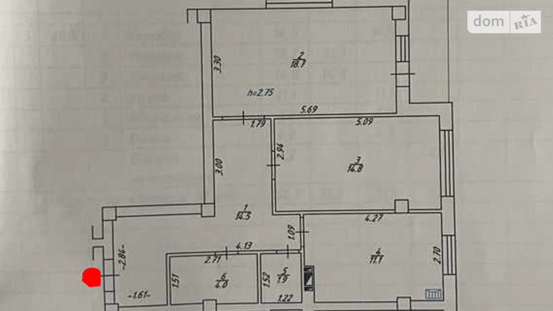 Продается 2-комнатная квартира 66.2 кв. м в Рассошенцах, ул. Кременчугская(Фрунзе), 54Б корпус 2 - фото 4