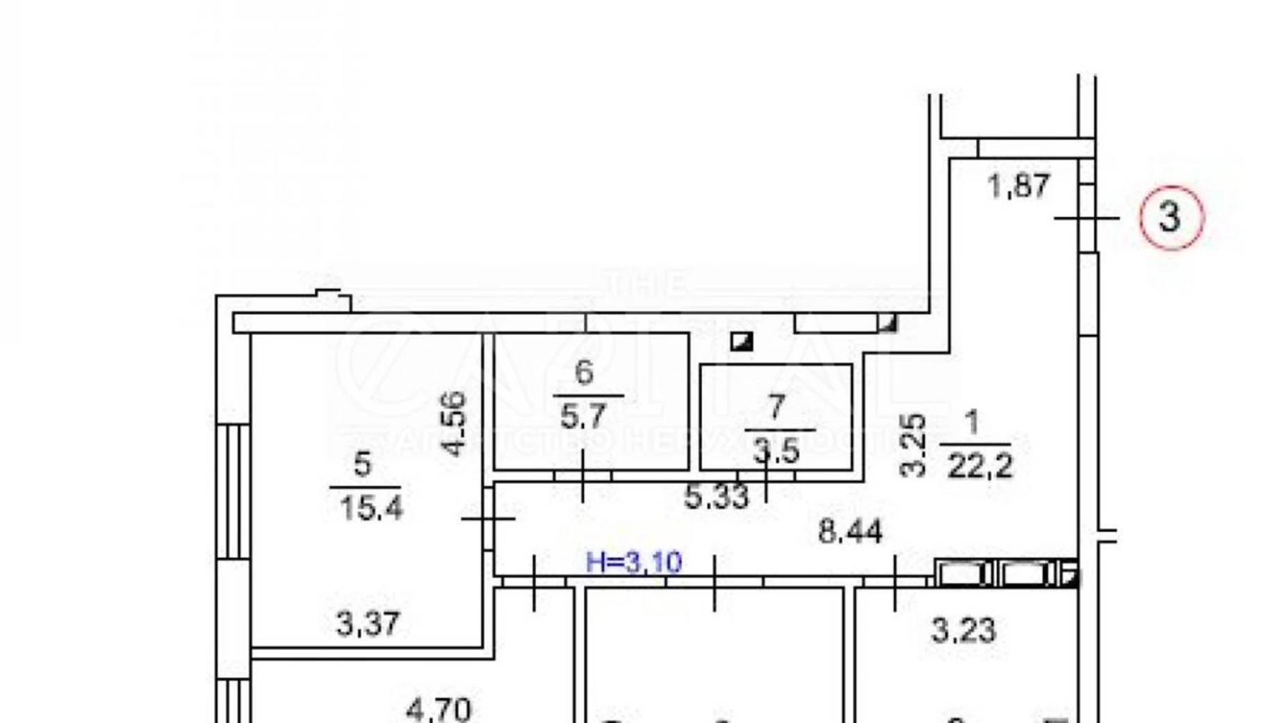 Продается 3-комнатная квартира 88.6 кв. м в Киеве, ул. Зверинецкая, 70А - фото 3