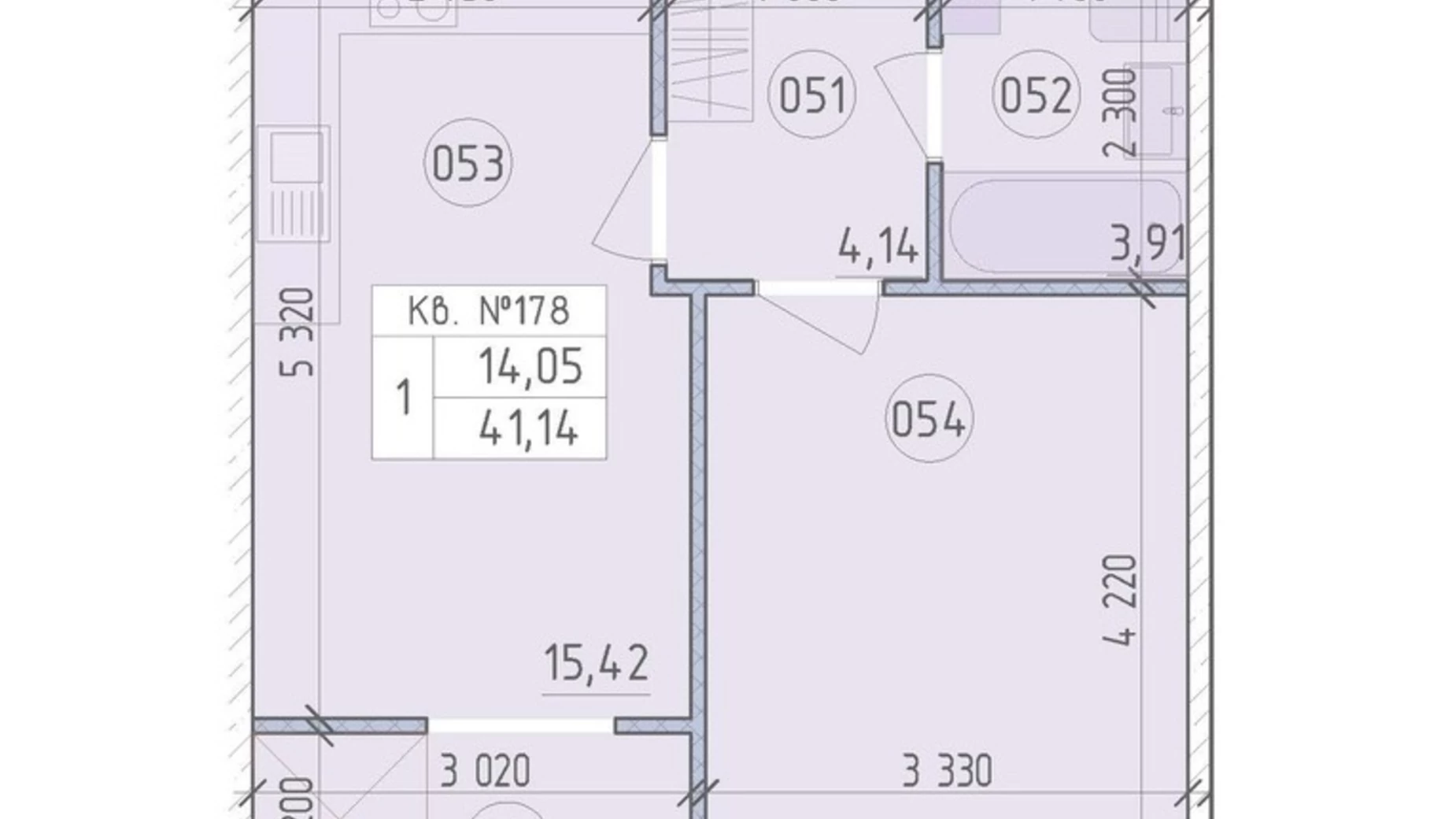 Продается 1-комнатная квартира 41.14 кв. м в Киеве, ул. Михаила Максимовича - фото 2