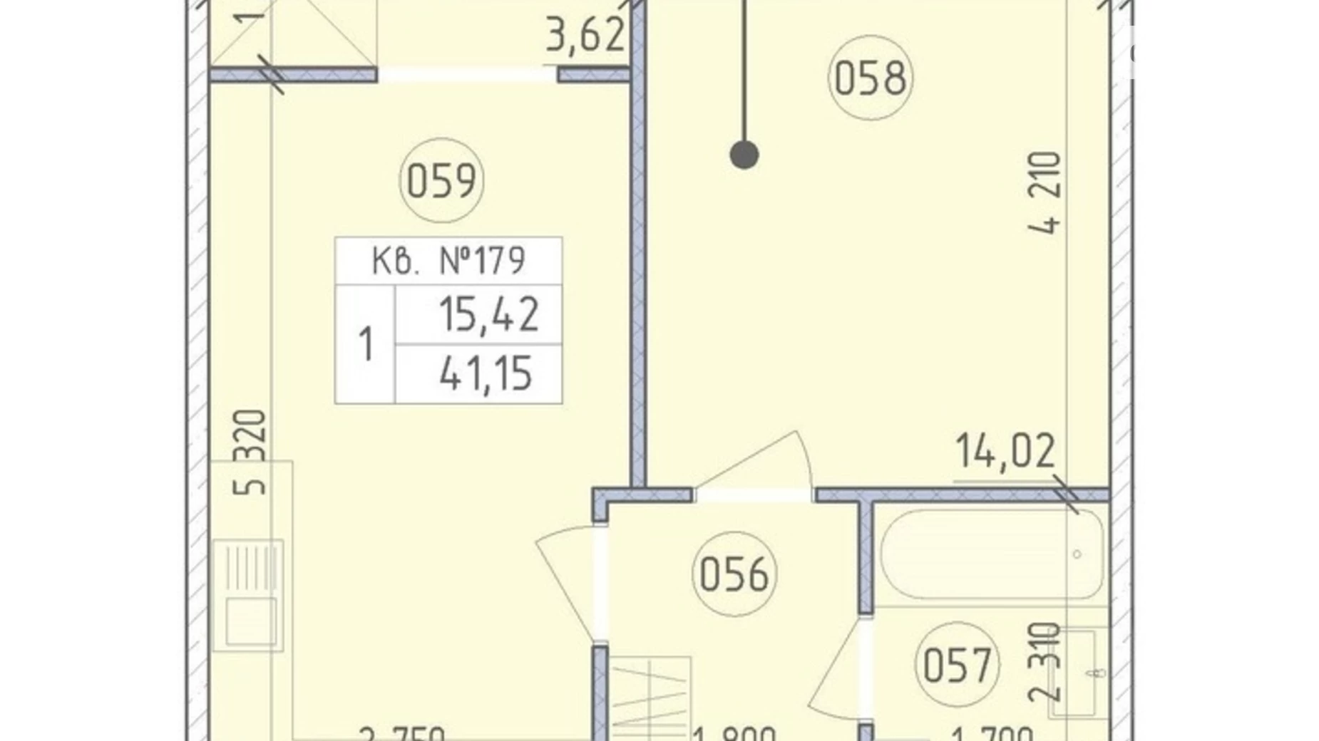 Продается 1-комнатная квартира 41.15 кв. м в Киеве, ул. Михаила Максимовича - фото 2