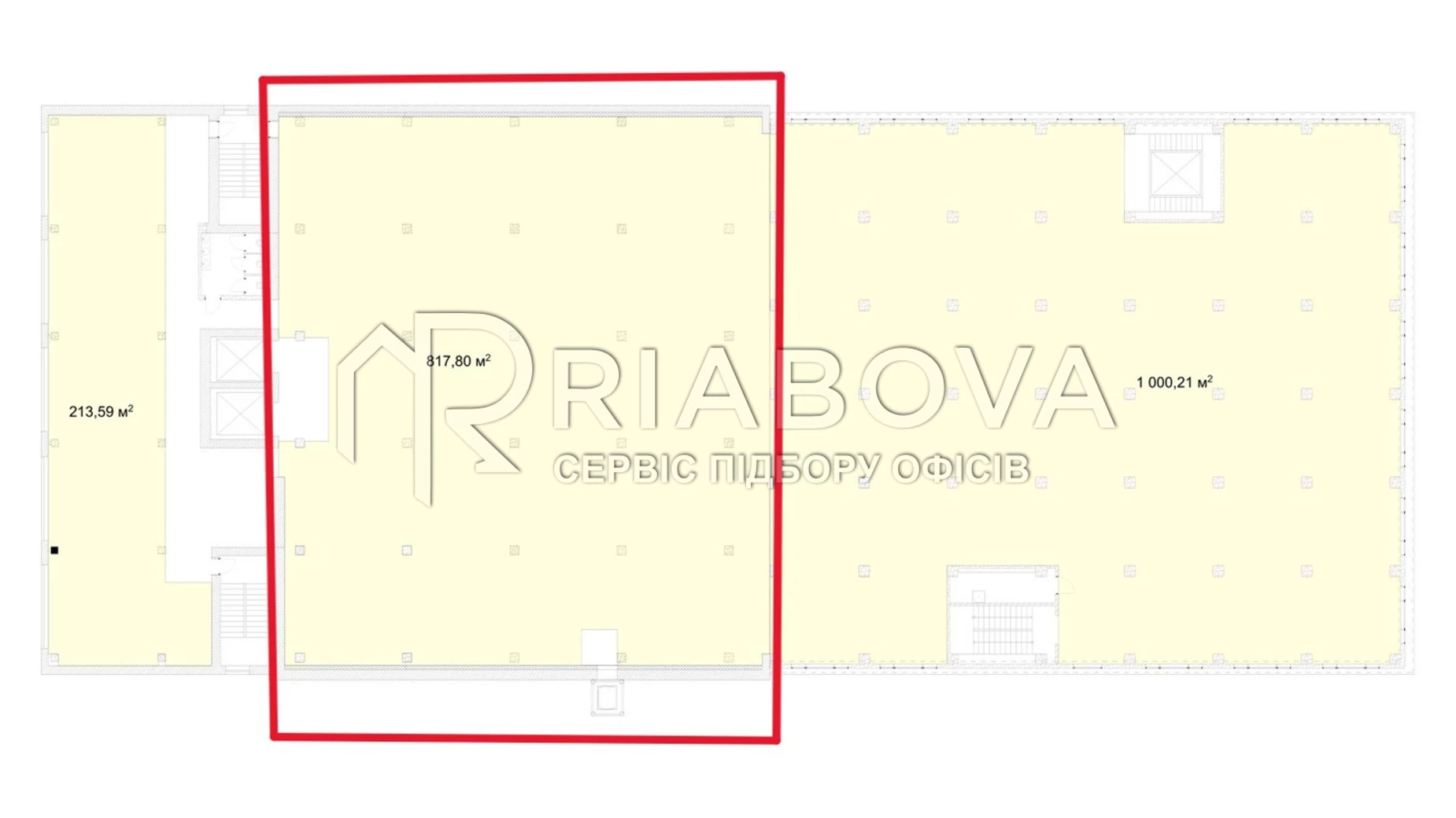 Сдается в аренду офис 817.8 кв. м в бизнес-центре, цена: 580638 грн - фото 3