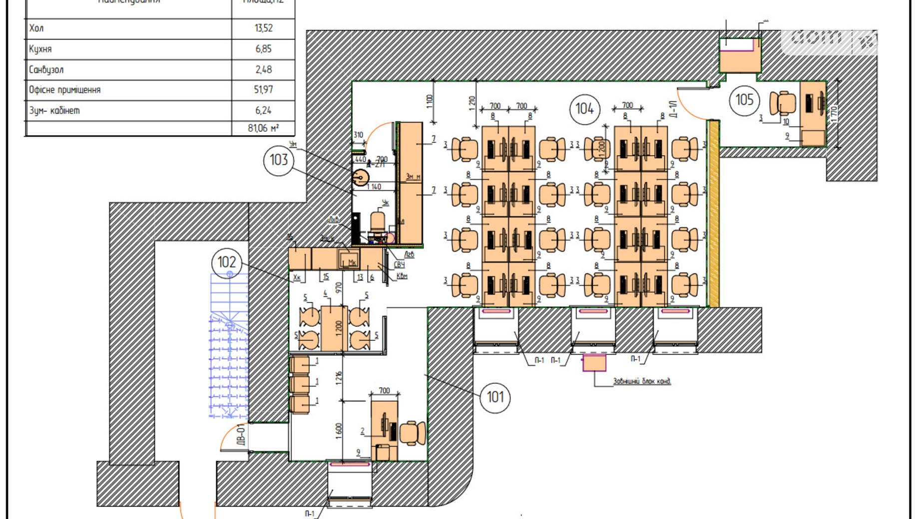 Сдается в аренду офис 77.1 кв. м в бизнес-центре, цена: 2430 $ - фото 4