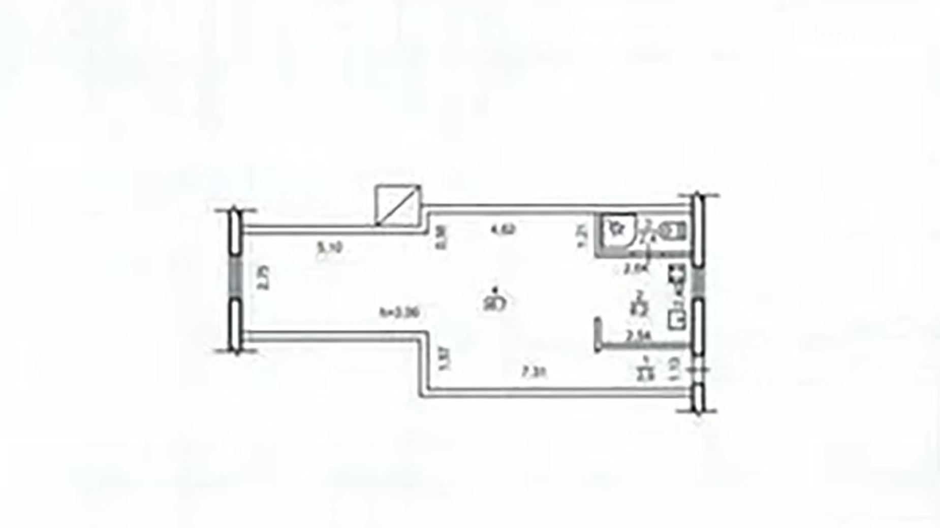 Продается 1-комнатная квартира 48.2 кв. м в Днепре, ул. Троицкая, 41 - фото 4