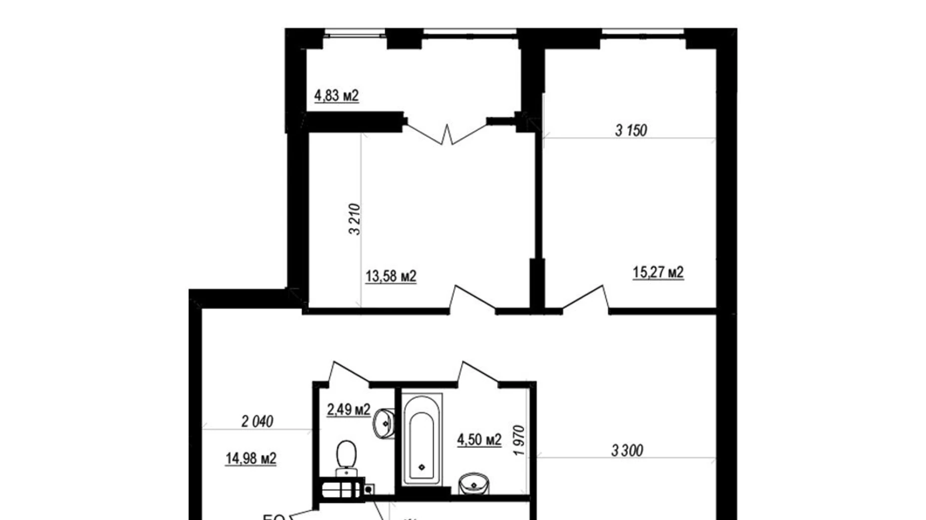 Продается 3-комнатная квартира 85.64 кв. м в Софиевской Борщаговке, ул. Яблоневая, 3А - фото 2