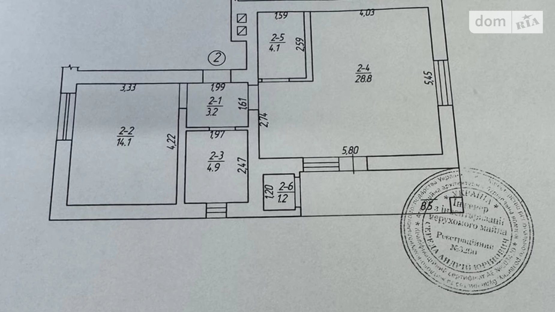 Продается 1-комнатная квартира 64.8 кв. м в Ровно, цена: 53000 $ - фото 2