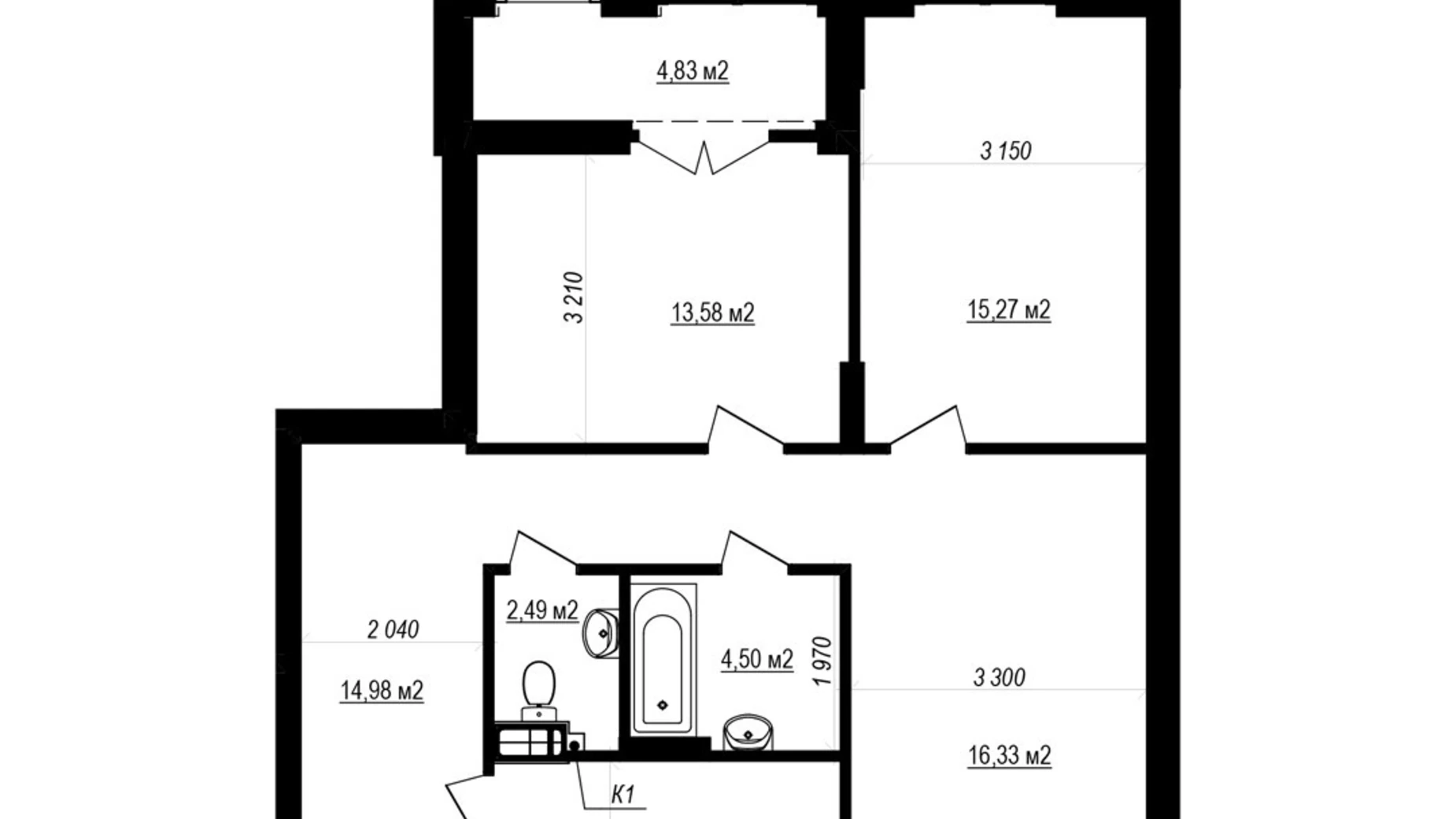Продается 3-комнатная квартира 85.64 кв. м в Софиевской Борщаговке, ул. Яблоневая, 3А - фото 2
