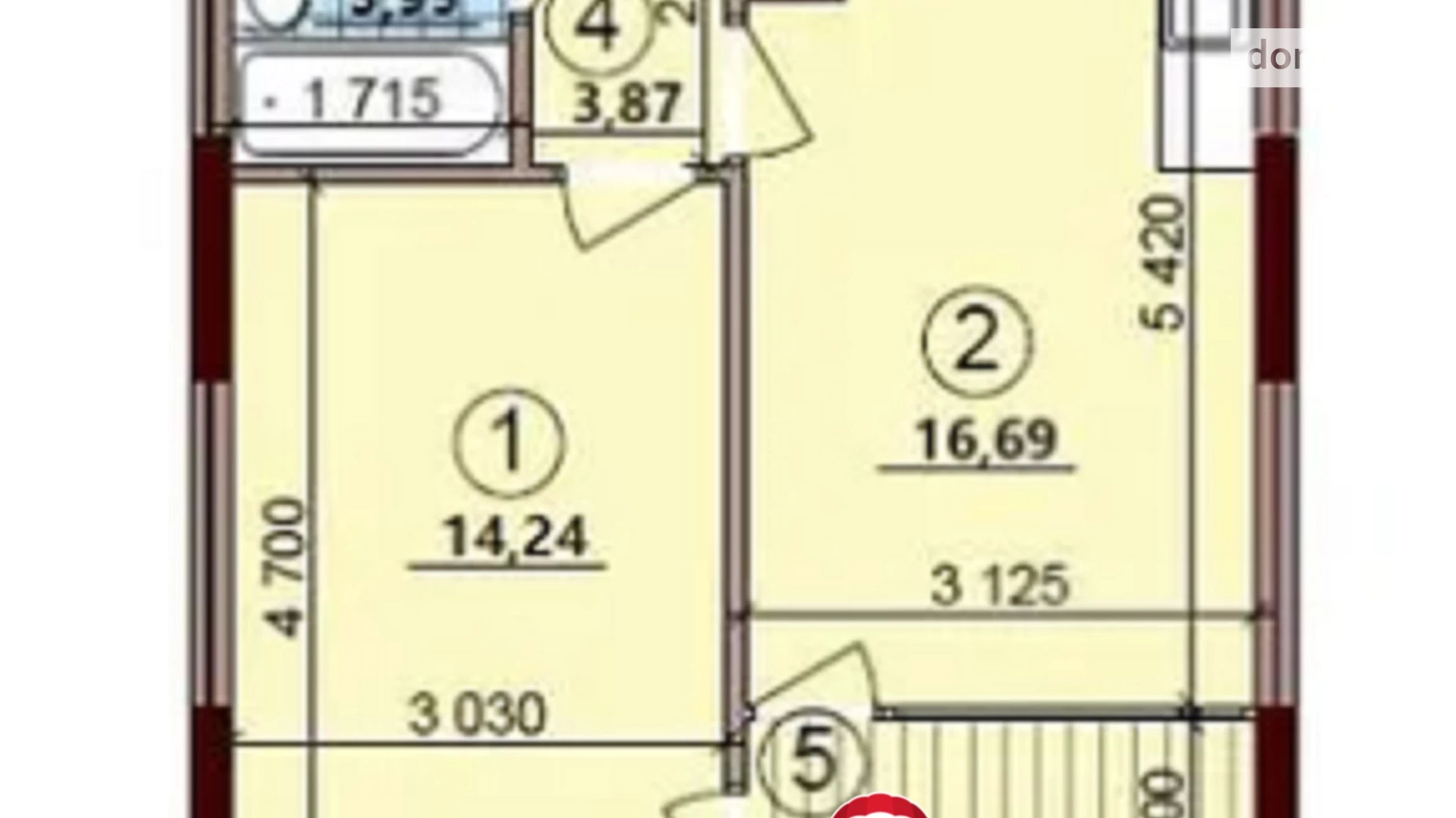 Продається 1-кімнатна квартира 43.2 кв. м у Києві, просп. Європейського Союзу(Правди), 49 - фото 2