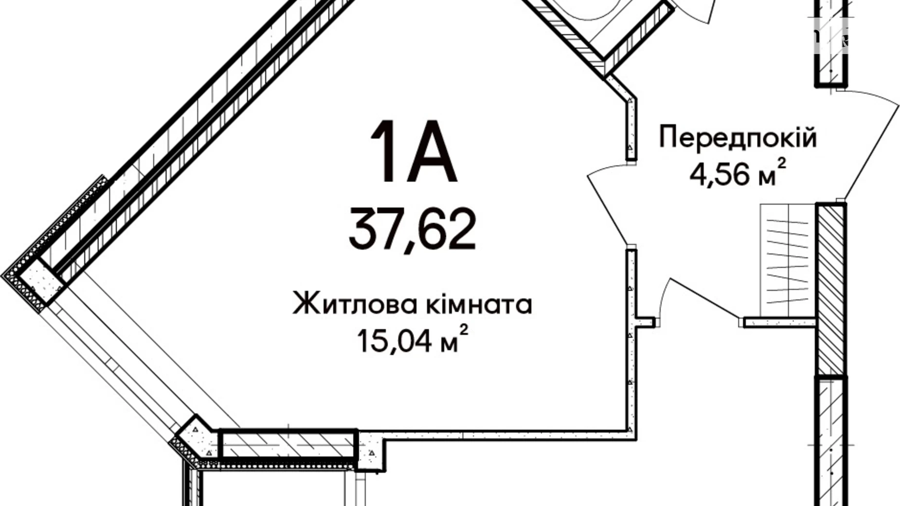 Продається 1-кімнатна квартира 37.62 кв. м у Ірпені, вул. Ольги Кобилянської(Достоєвського), 1В/28 - фото 5