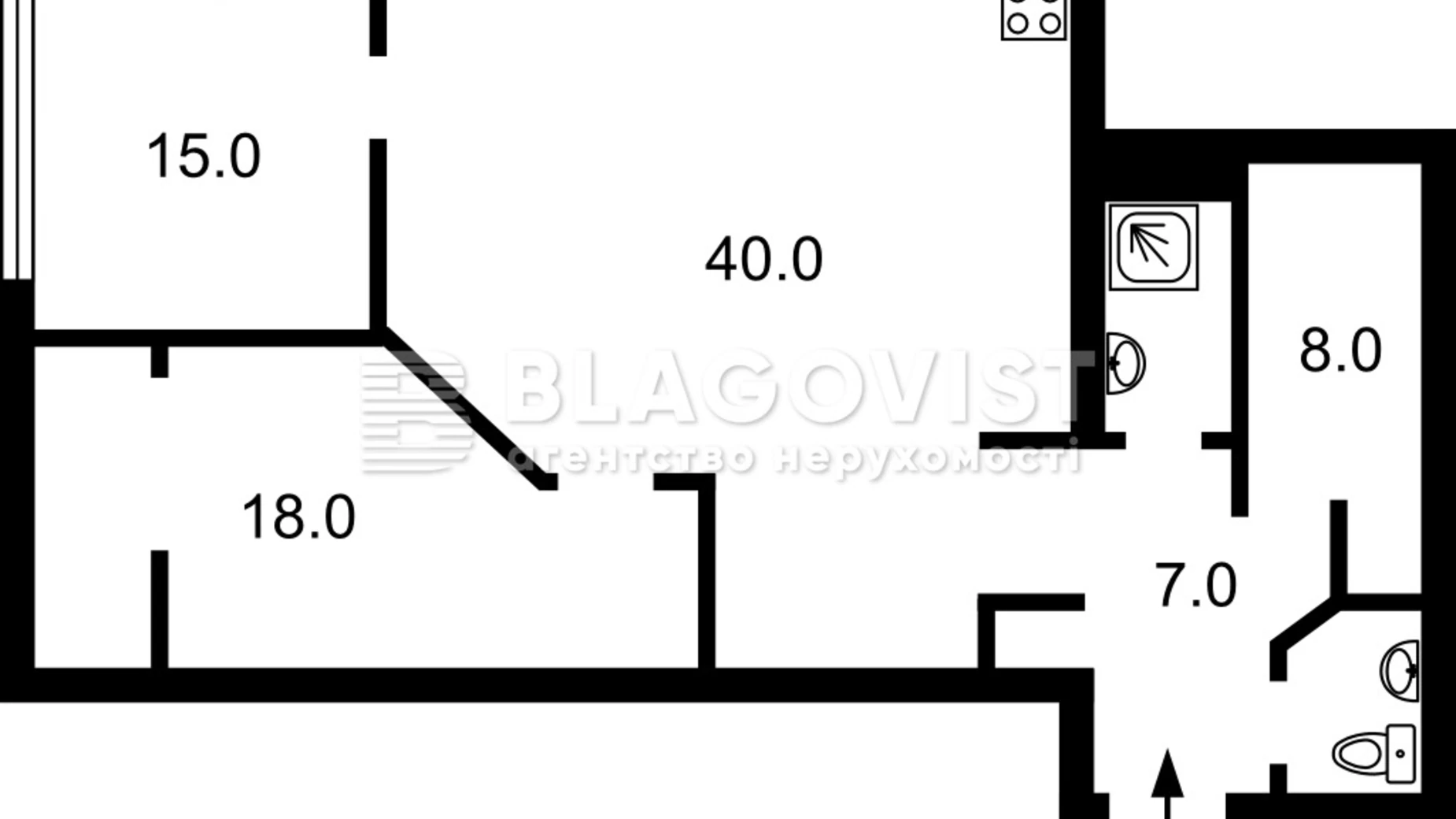 Продается 2-комнатная квартира 88 кв. м в Киеве, ул. Антоновича(Горького), 44 - фото 4