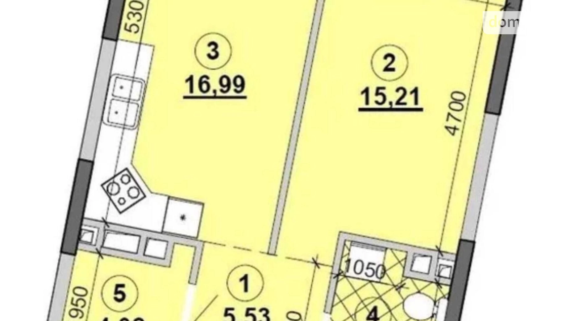 Продається 1-кімнатна квартира 47 кв. м у Києві, наб. Дніпровська, 15Є - фото 2
