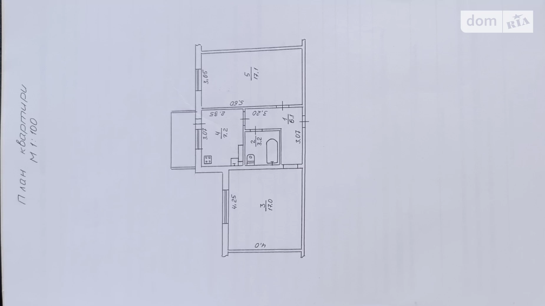 Продається 2-кімнатна квартира 52.7 кв. м у Черкасах, вул. Тараскова, 6 - фото 5