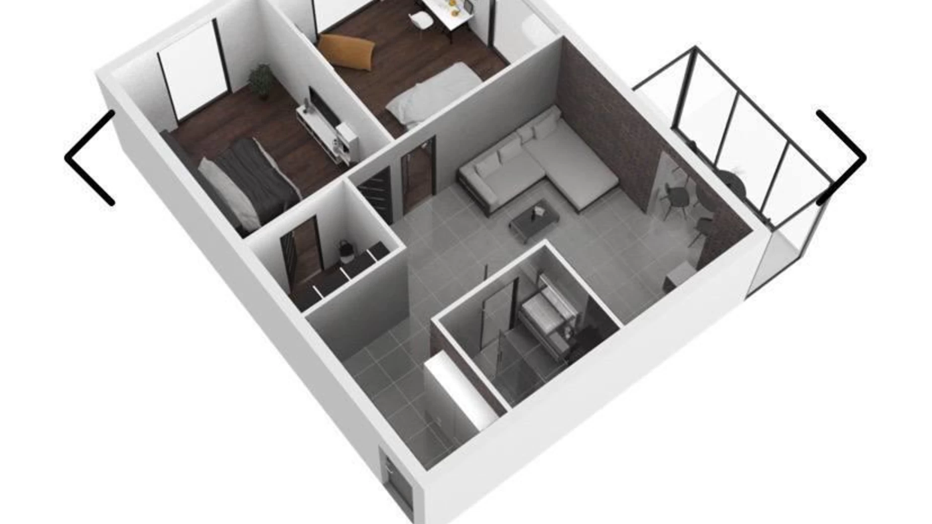 2-кімнатна квартира 62 кв. м у Тернополі, вул. За Рудкою - фото 3