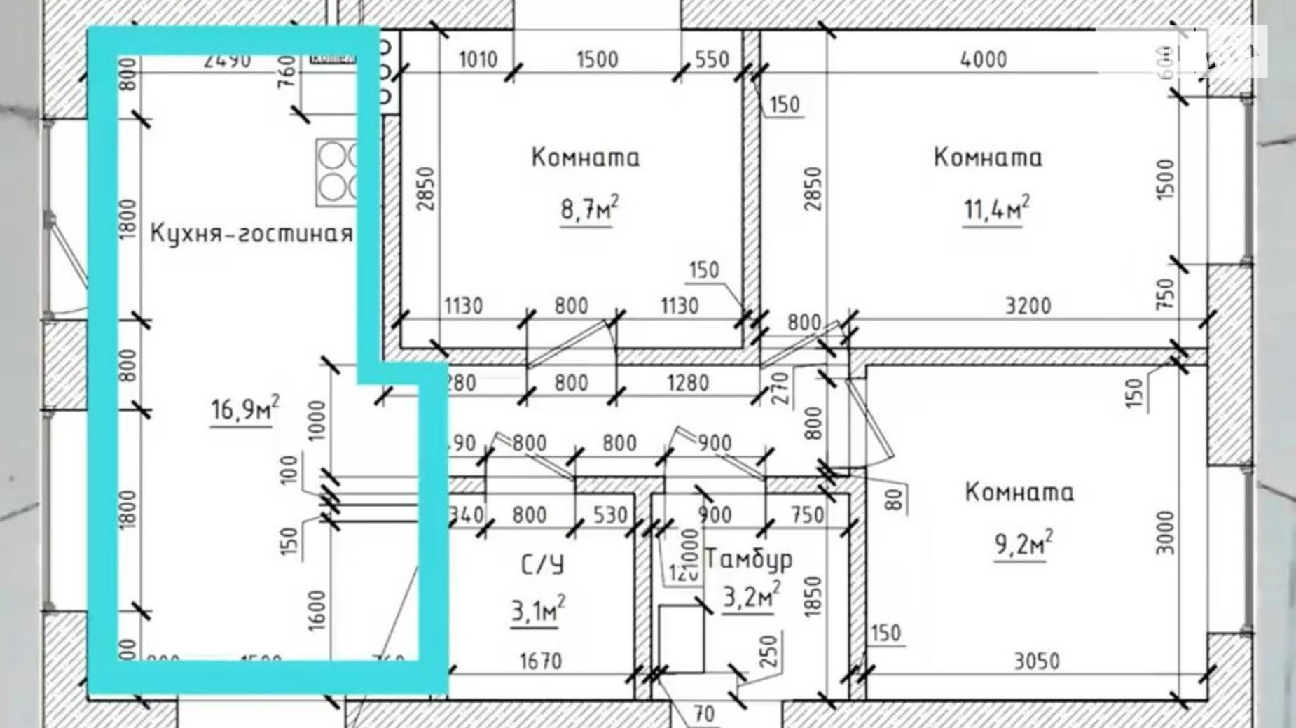 Продається одноповерховий будинок 60 кв. м з верандою, цена: 39000 $ - фото 3