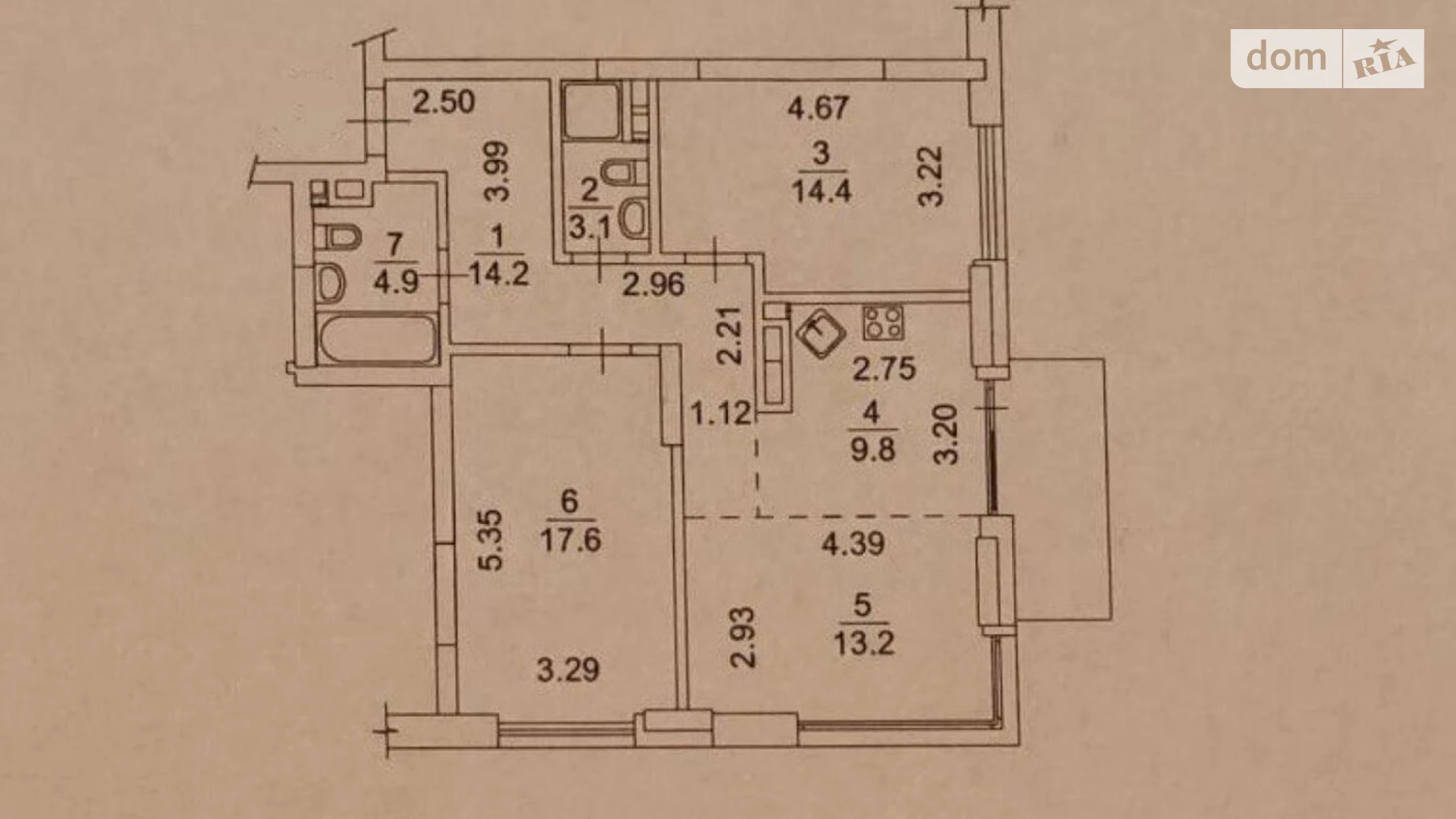 Продается 3-комнатная квартира 78.7 кв. м в Киеве, ул. Предславинская, 55А - фото 2