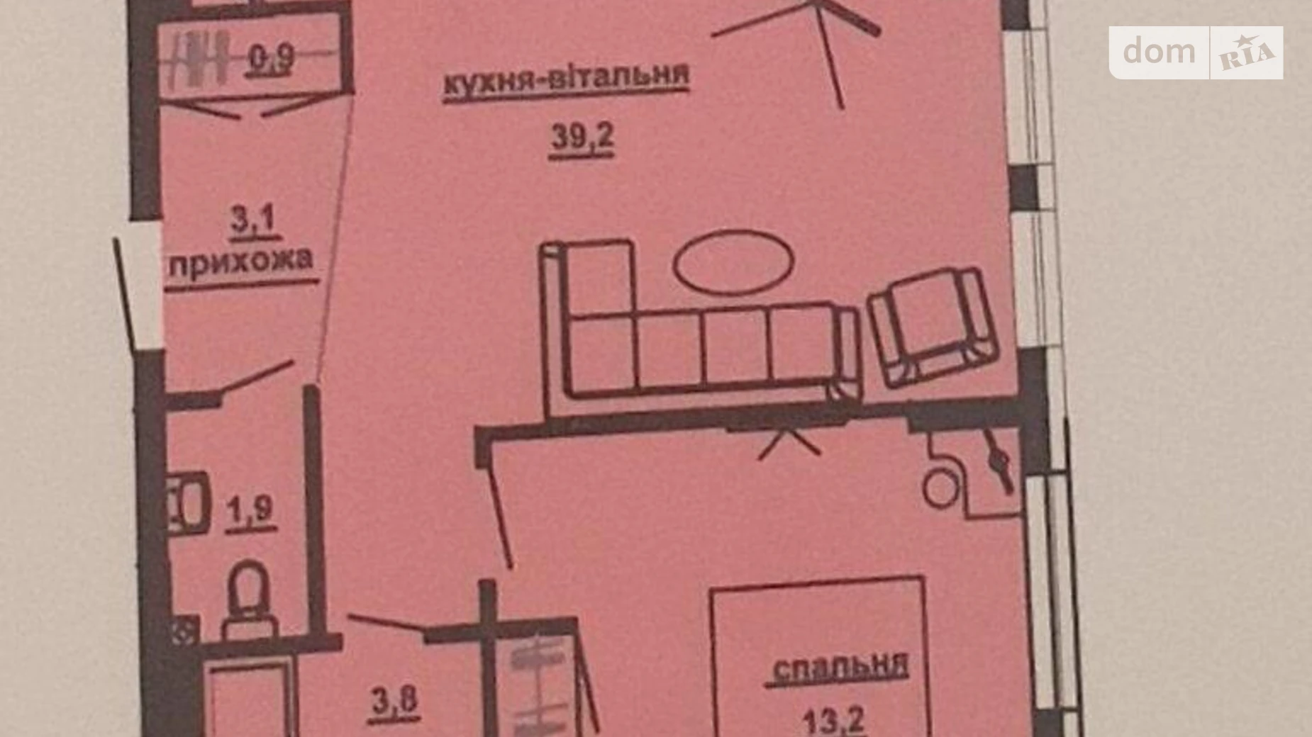 2-комнатная квартира 67 кв. м в Тернополе, ул. Опильского Юлиана - фото 4