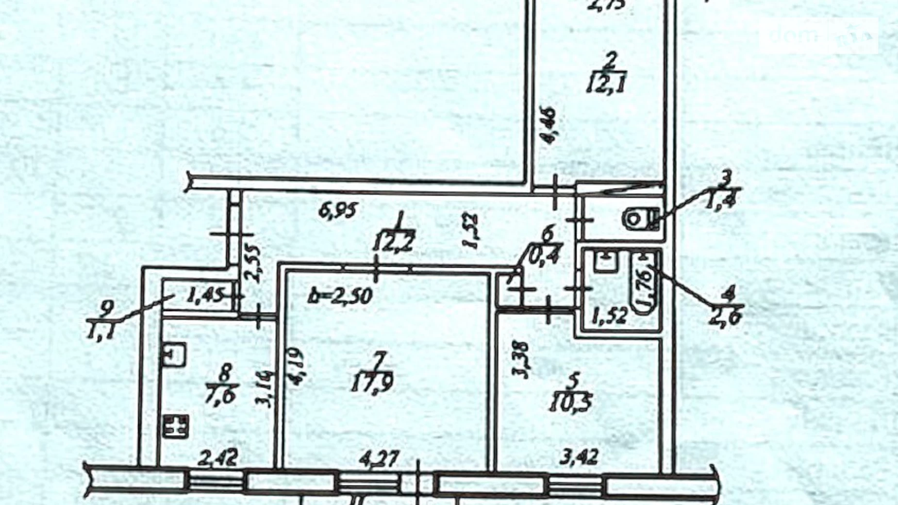 Продается 3-комнатная квартира 68.3 кв. м в Днепре, цена: 40000 $ - фото 2