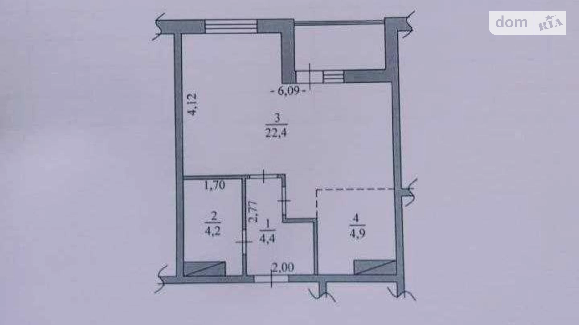 Продается 1-комнатная квартира 39.5 кв. м в Новоселках, ул. Пригородная, 26А - фото 3