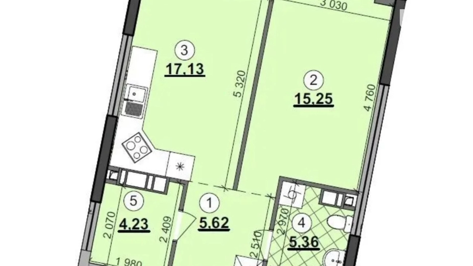 Продается 1-комнатная квартира 47.9 кв. м в Киеве, наб. Днепровская, 15Є - фото 2