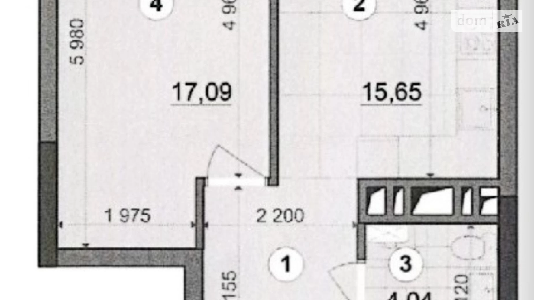 Продается 1-комнатная квартира 44 кв. м в Киеве, ул. Виктора Некрасова(Северо-Сырецкая), 10 - фото 2