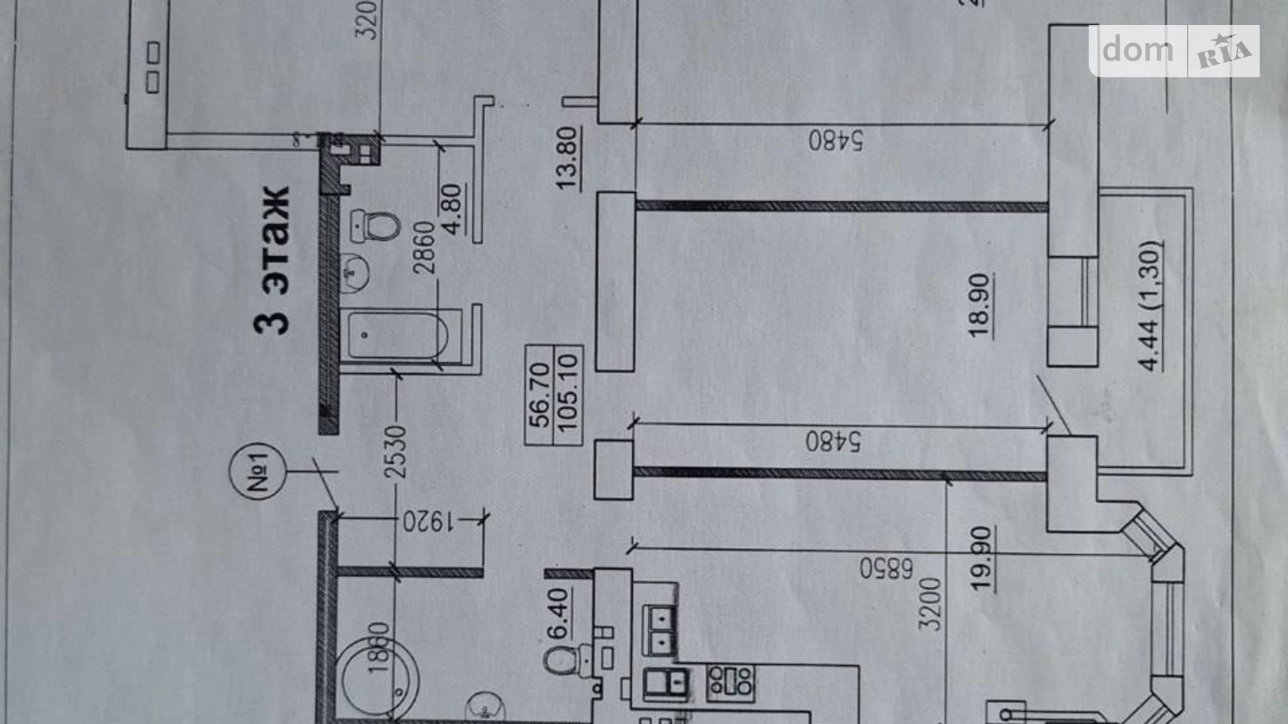 Продается 3-комнатная квартира 105 кв. м в Одессе, ул. Бориса Литвака, 9 - фото 3