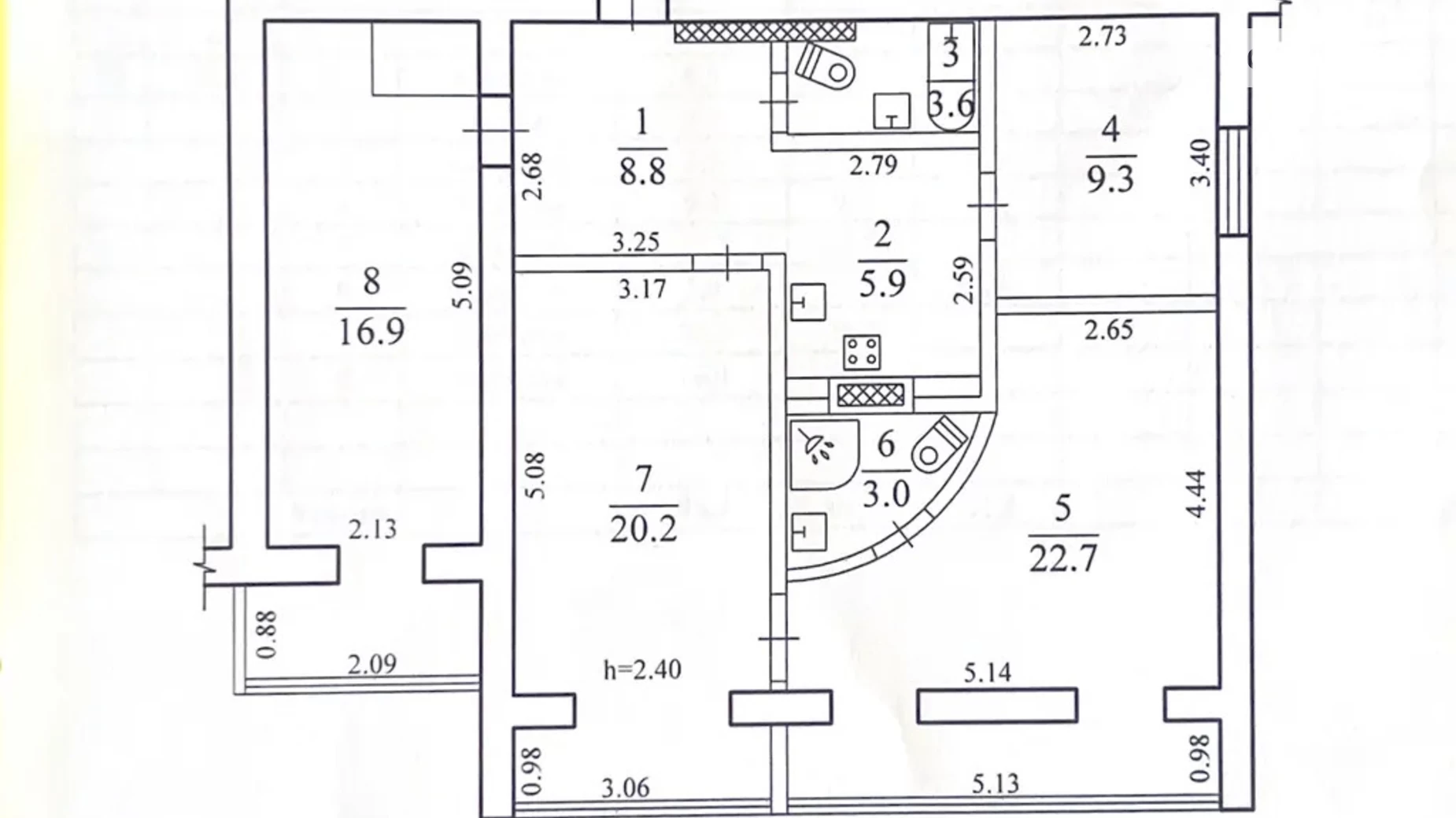 Продається 4-кімнатна квартира 90.4 кв. м у Дніпрі, цена: 75000 $ - фото 4